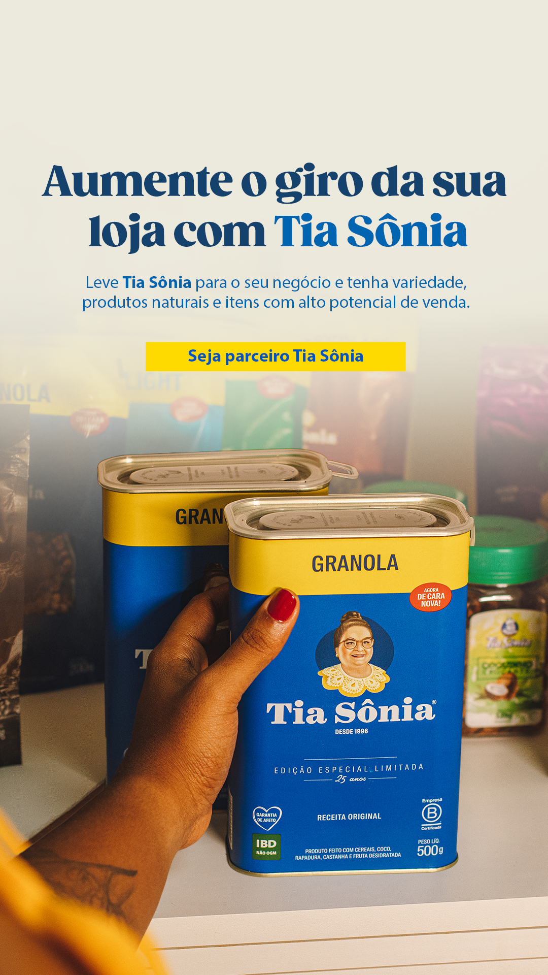 Tia Sônia Alimentos Saudáveis Facebook ad