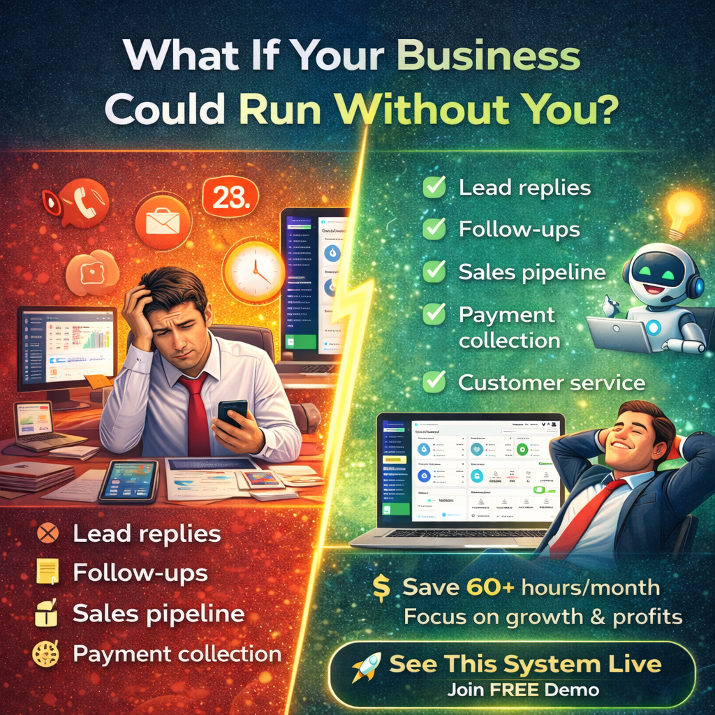 My Business Automation System Facebook ad: Stop Using 10 Tools. Use 1 AI System.