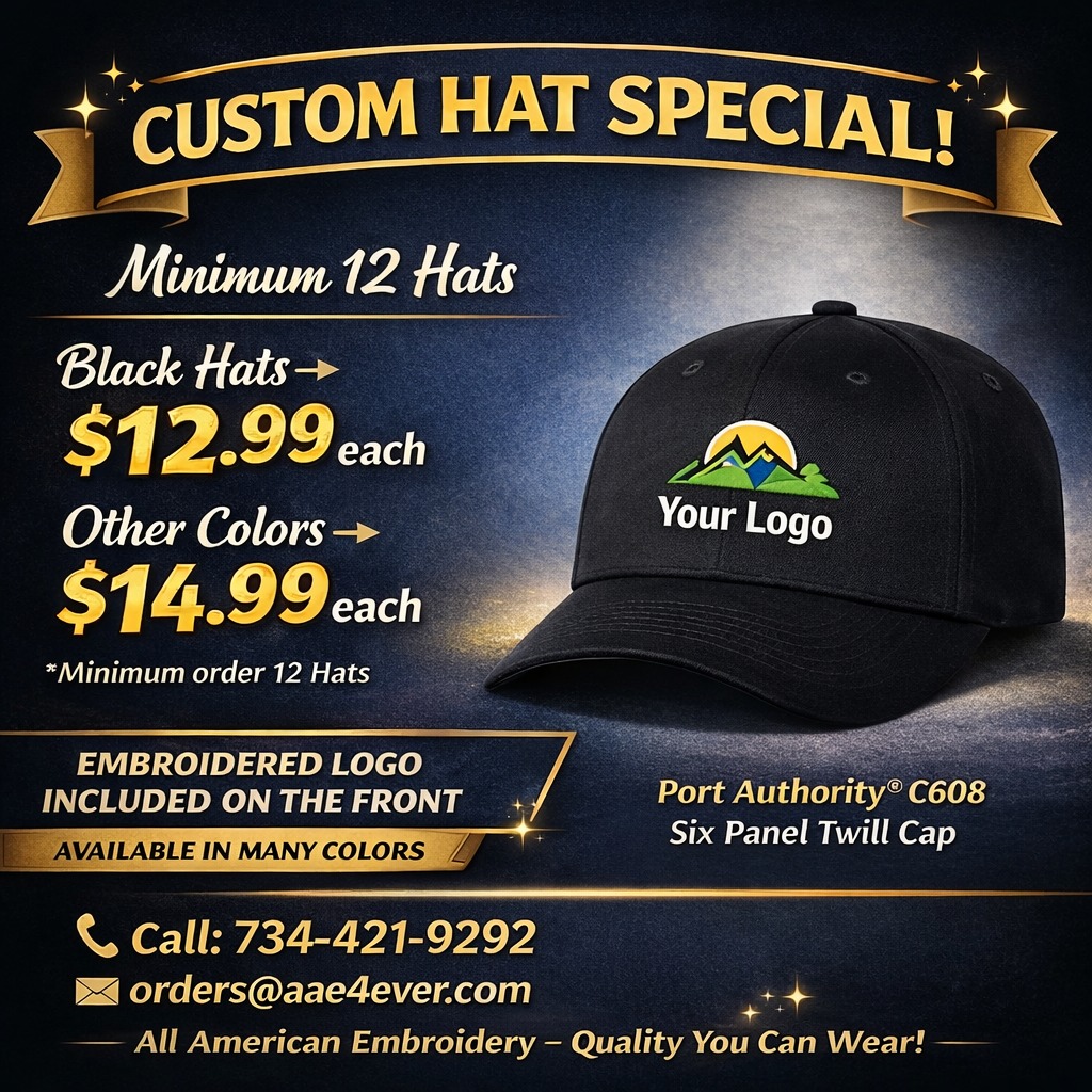 All American Embroidery Facebook ad