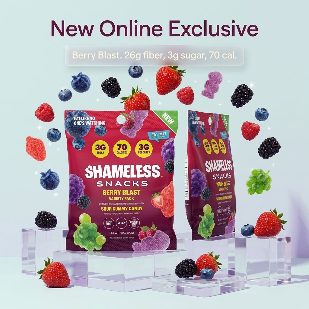 Shameless Snacks Facebook ad