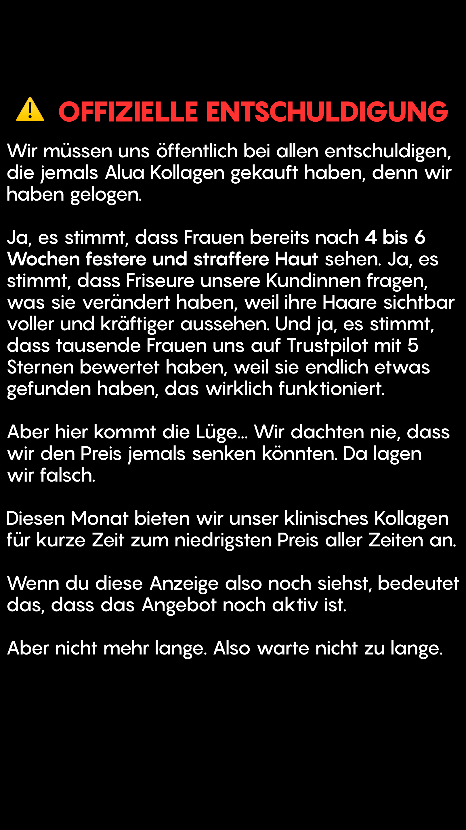 Alua - Das wirksamste Kollagen Facebook ad from Jun 16, 2026