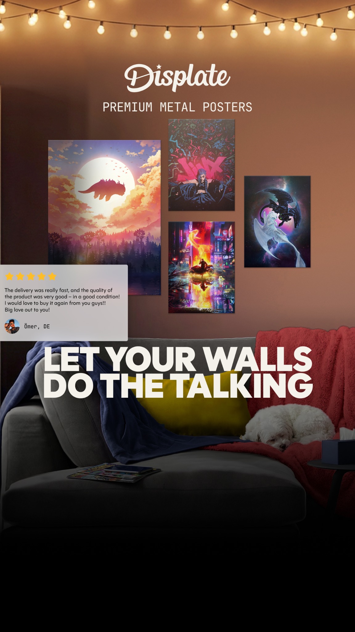 Displate Facebook ad