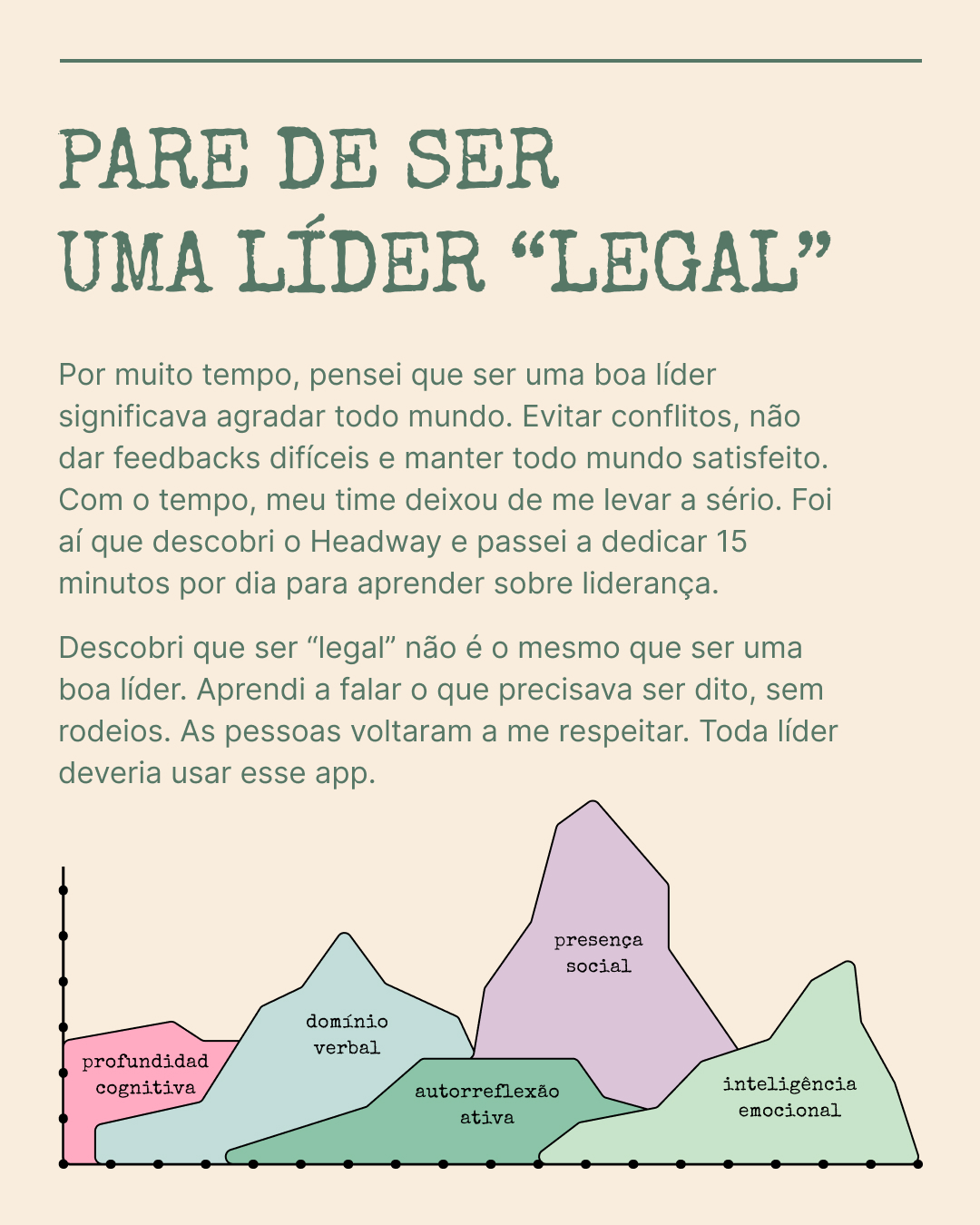 Headway: app de crescimento diário Brasil Facebook ad: Comece agora