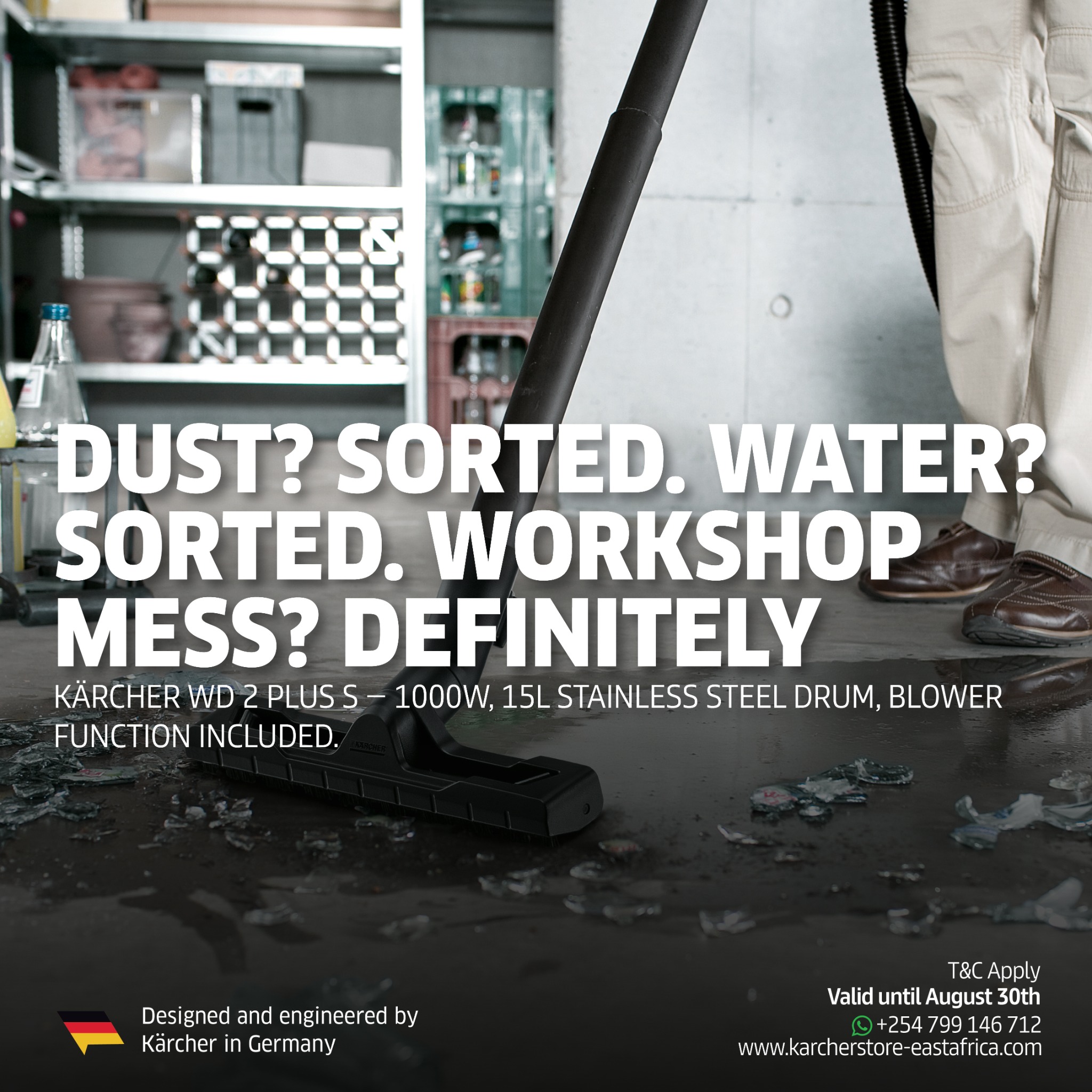 Karcher East Africa Facebook ad: The Suction Power Is On Another Level