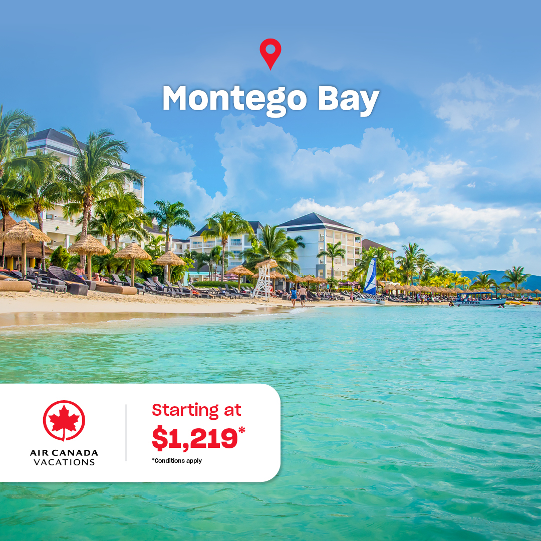 Air Canada Vacations Facebook ad