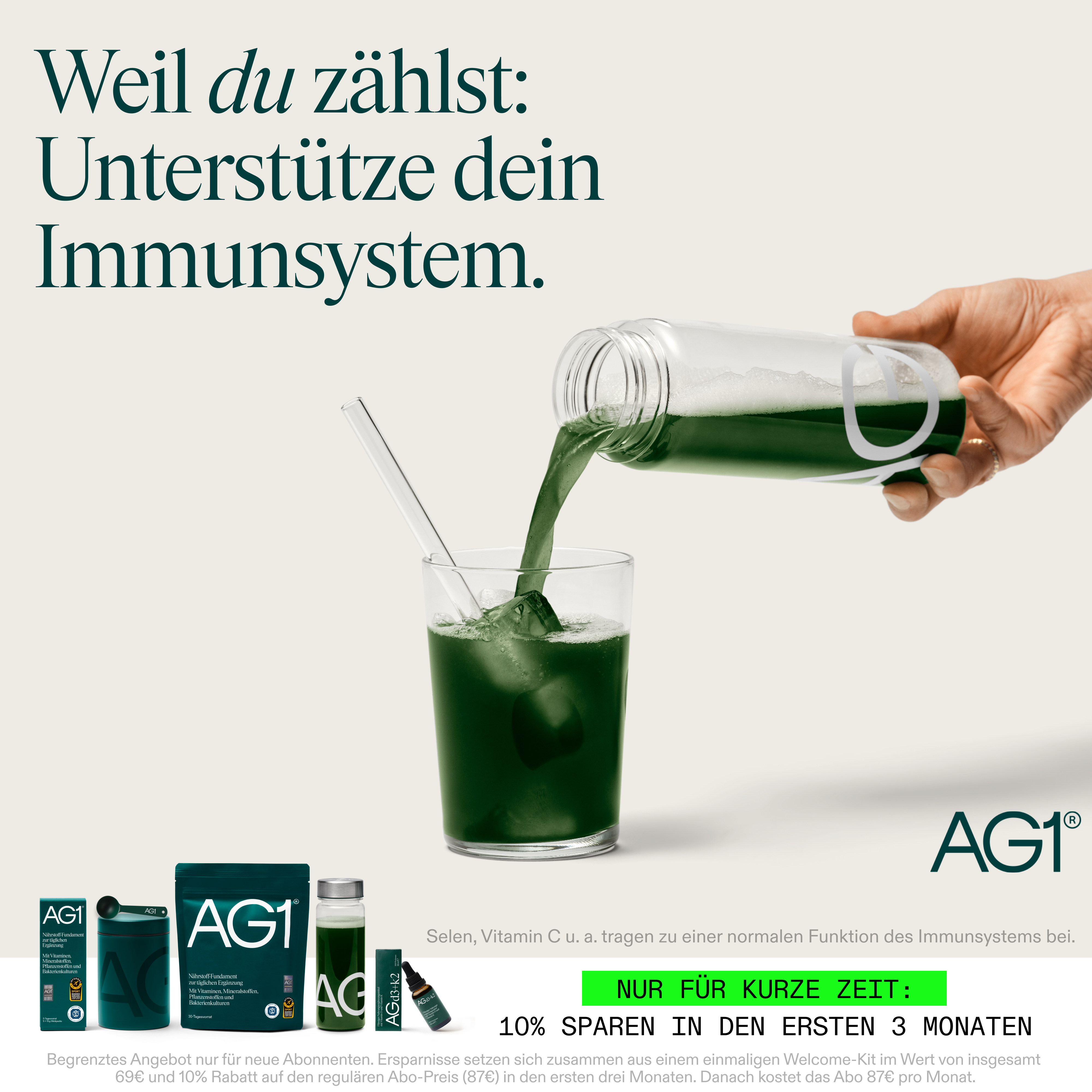 AG1 Deutschland Facebook ad
