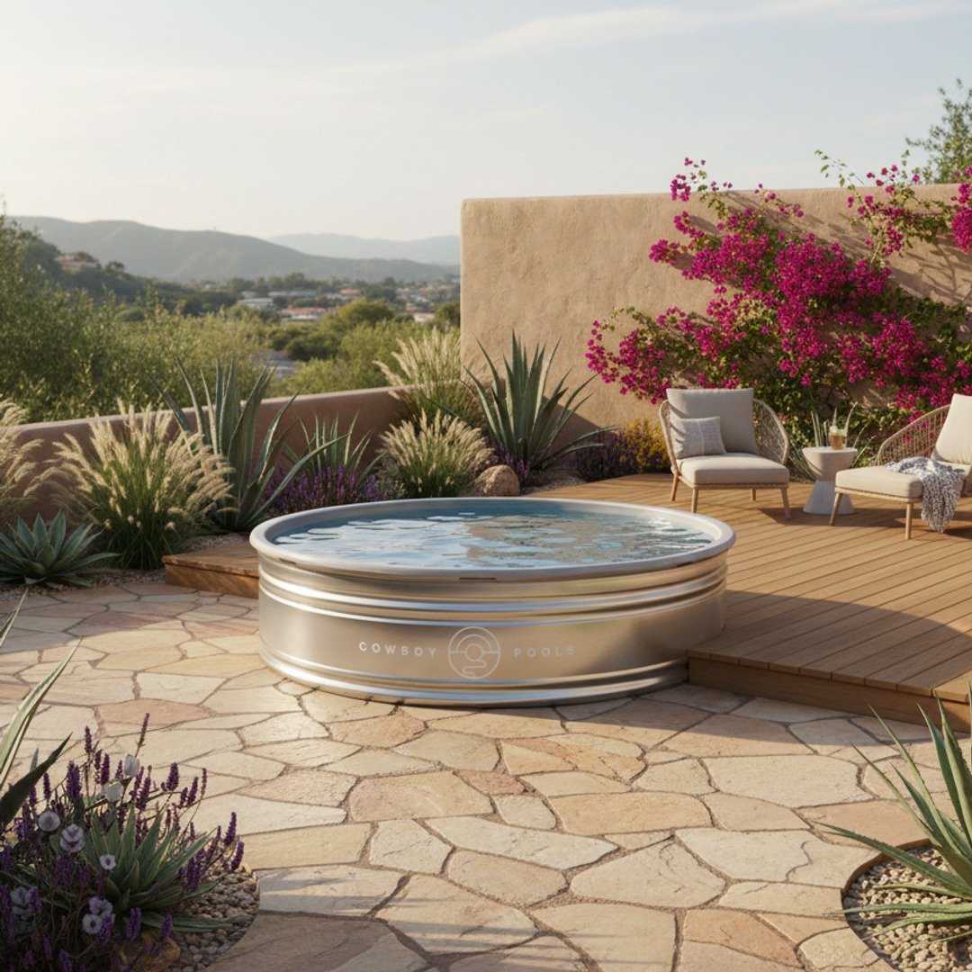 Cowboy Pools Facebook ad: Imagine opening your back door this weekend to…