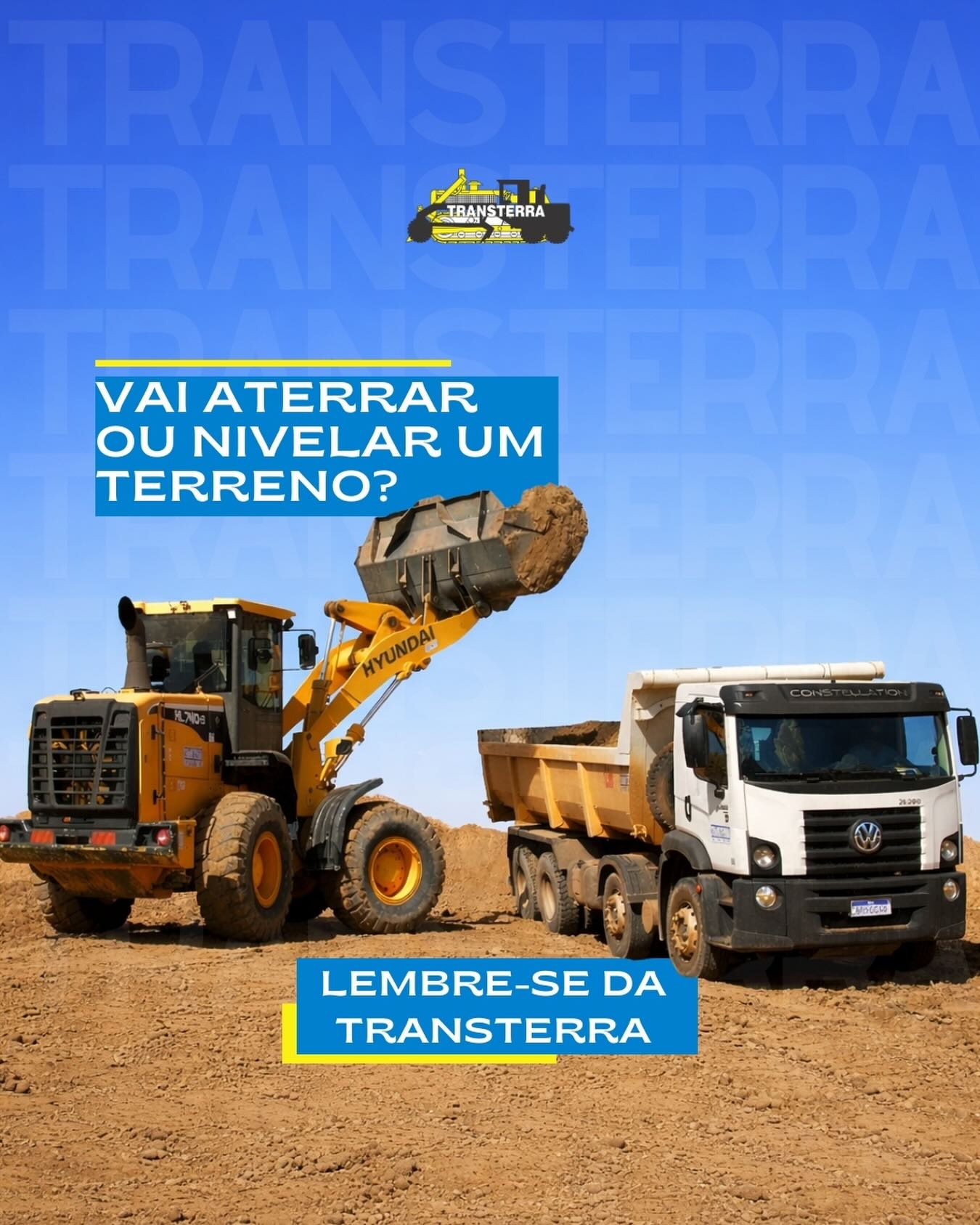 Transterra Sinop Facebook ad: Para um serviço bem executado, com segurança, qualidade…