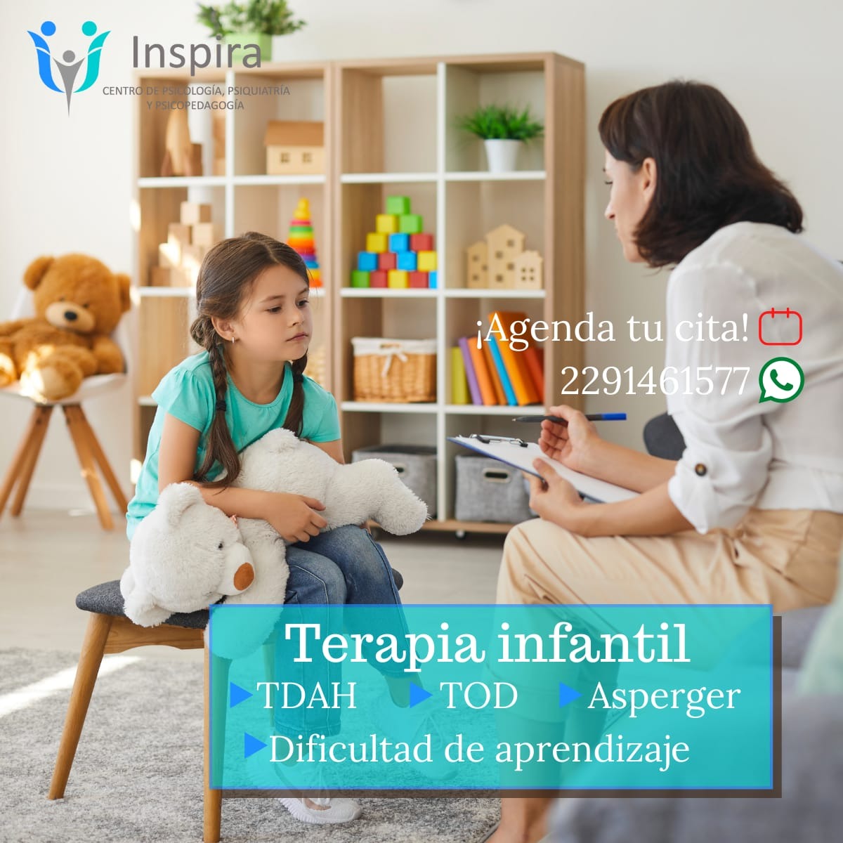 Inspira Psicólogos en Veracruz Facebook ad: Especialistas Certificadas