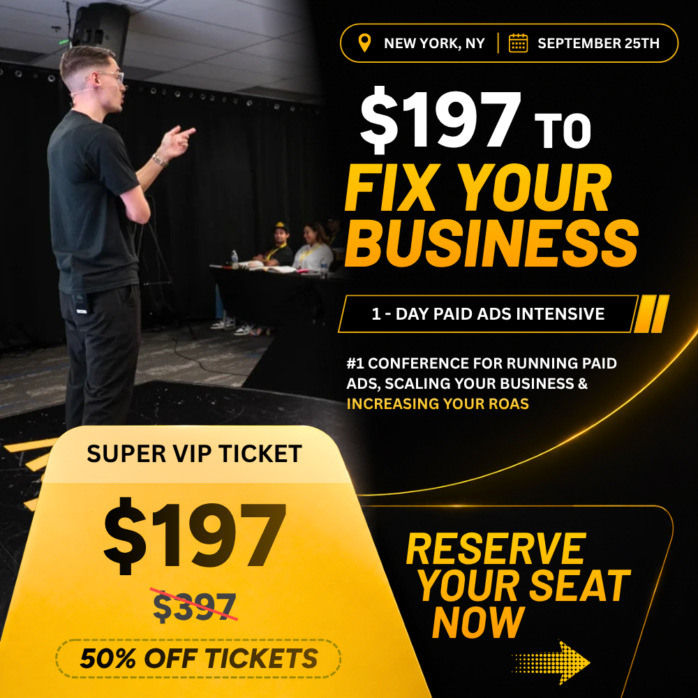 Jason Wojo Facebook ad: [New York, NY #1 Event For Scaling Your Ads]