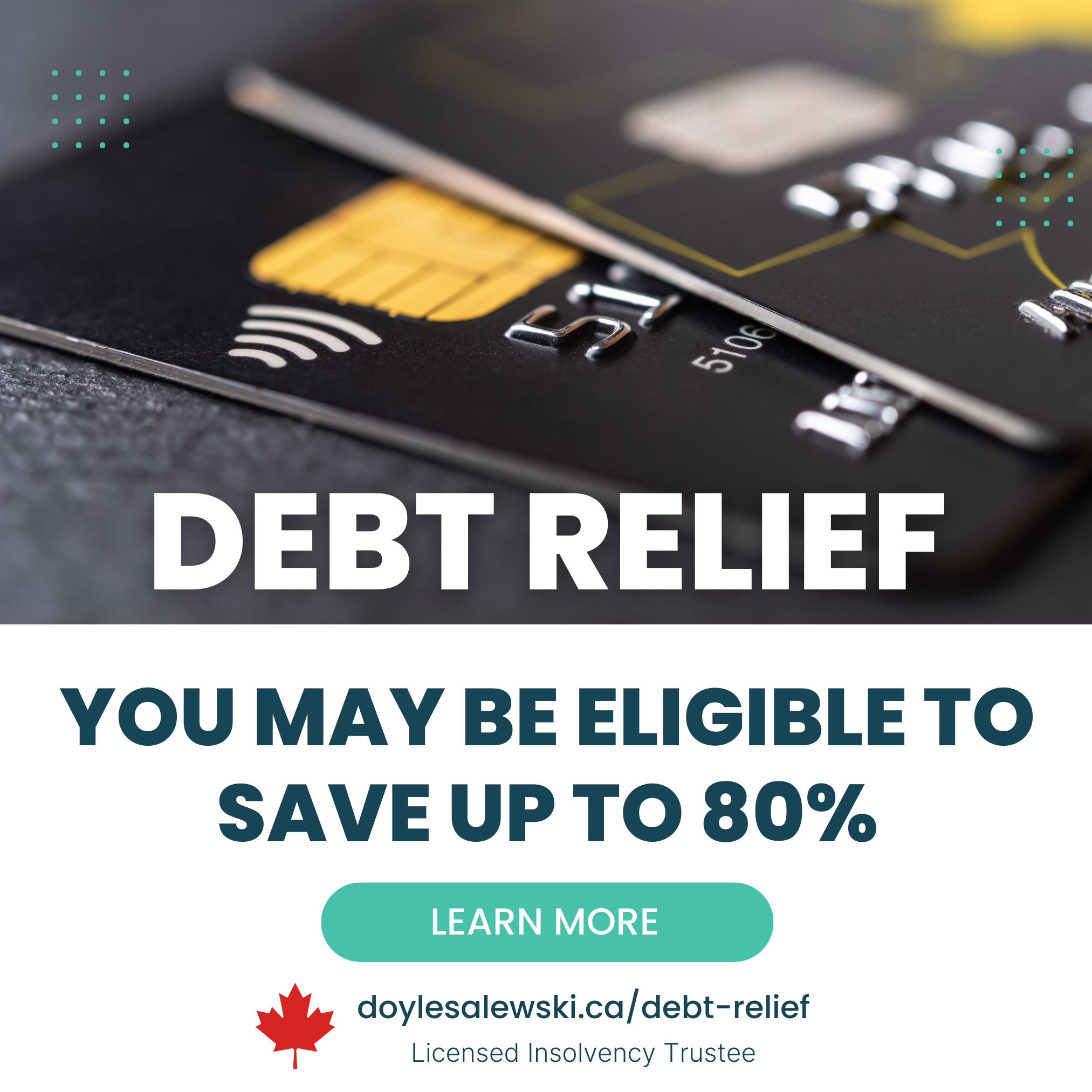 Doyle Salewski Inc Facebook ad: Government-Legislated Debt Relief