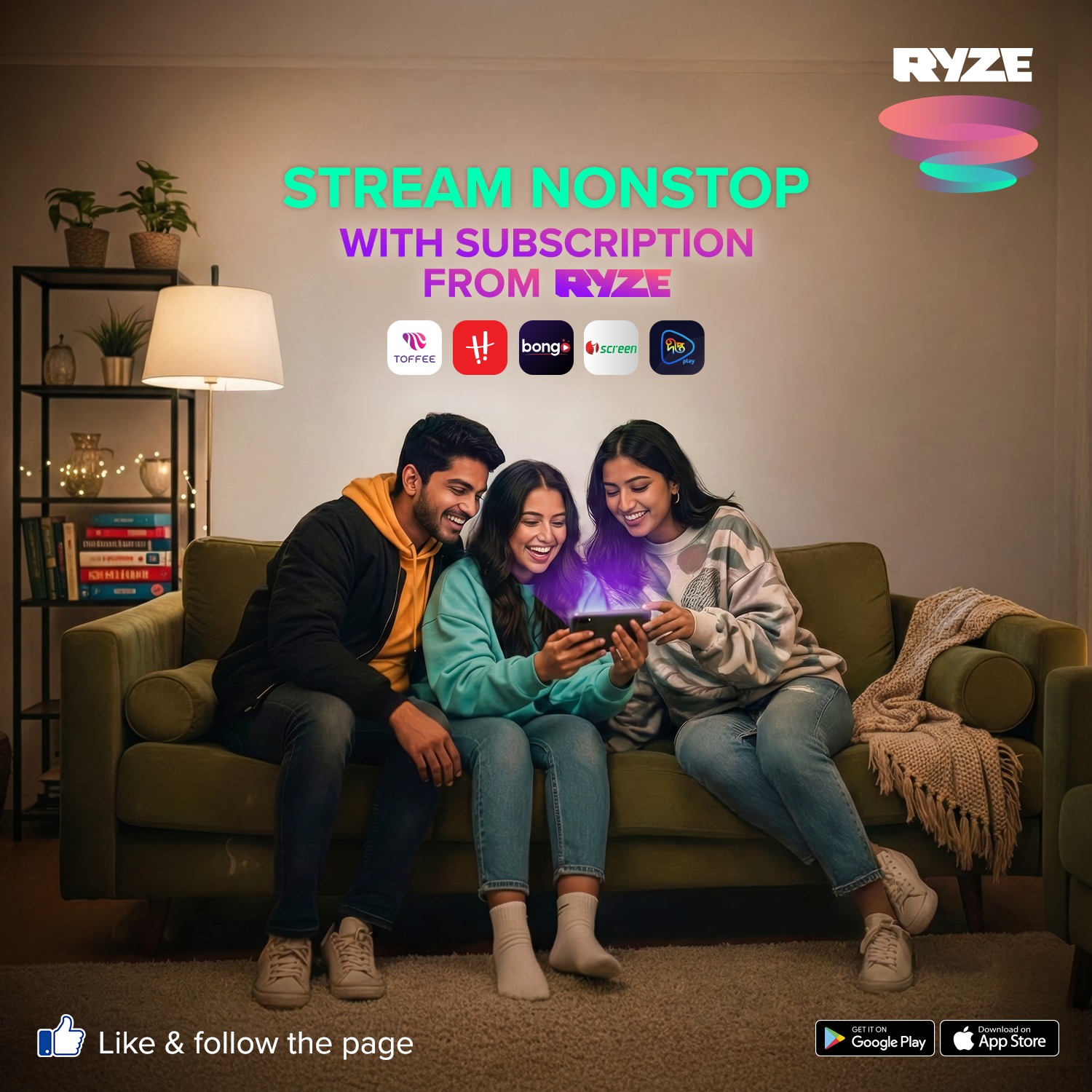 RYZE Live Facebook ad