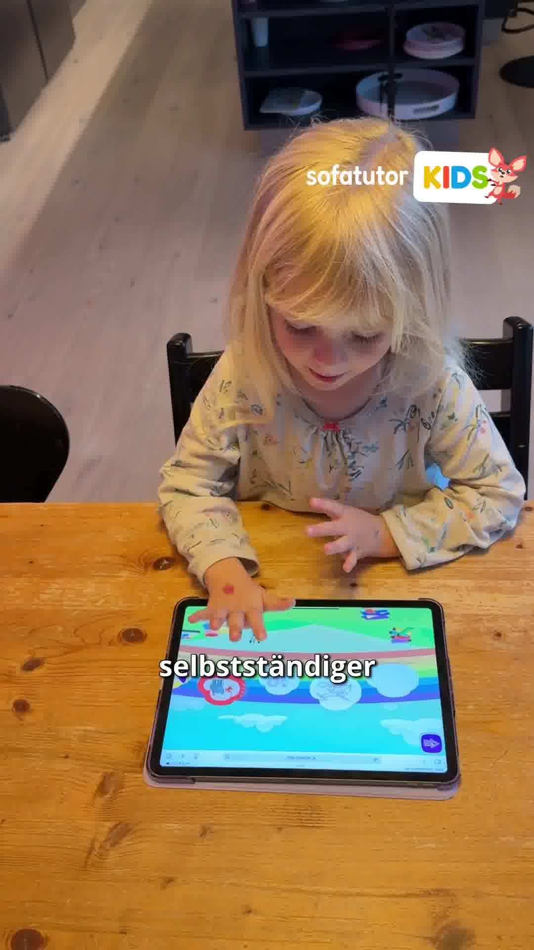 sofatutor.kids Facebook ad: Die spielerische Förderung für Kinder von 2 bis 6 Jahren