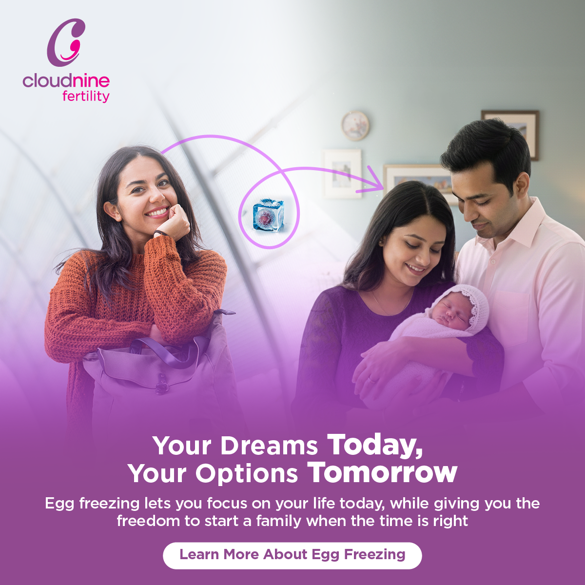 Cloudnine Fertility Bangalore Facebook ad