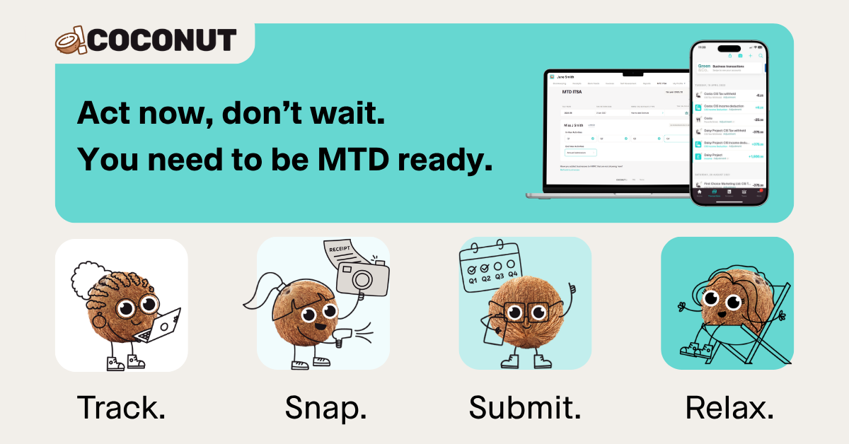 Coconut Facebook ad: MTD for Sole Traders
