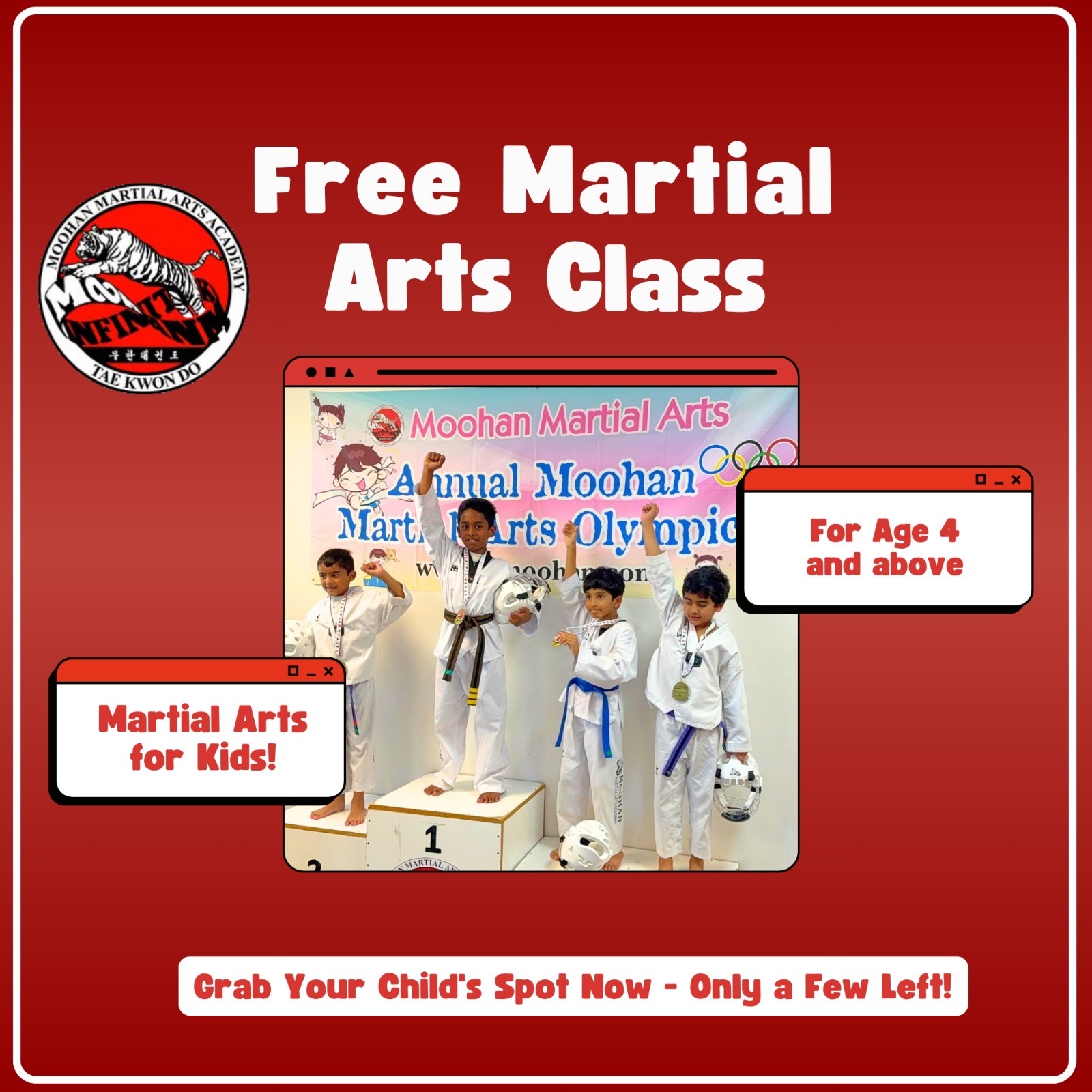 Moohan Martial Arts of Cumming Facebook ad