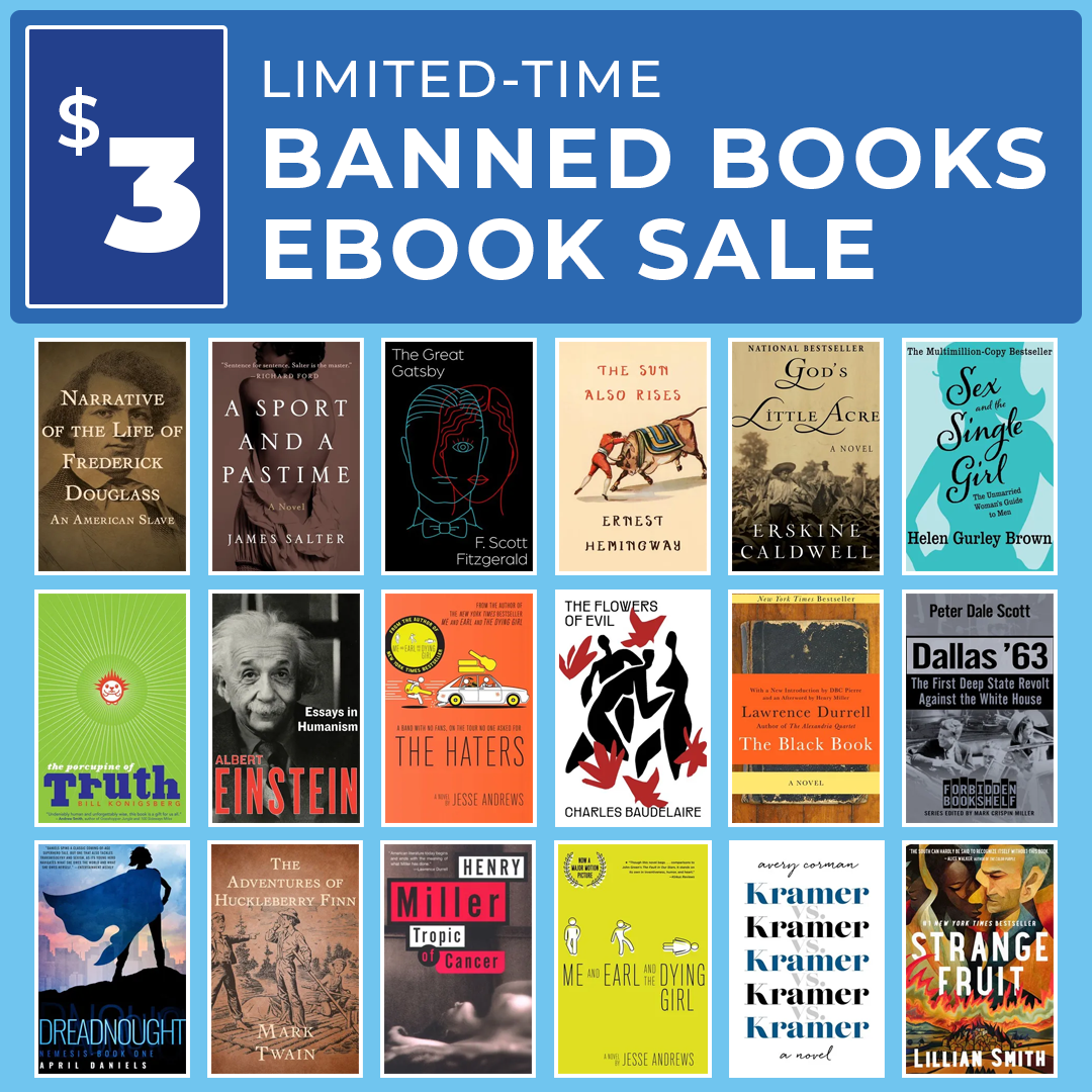 Early Bird Books Facebook ad: Stand for Free Speech: Get $3 Banned Books