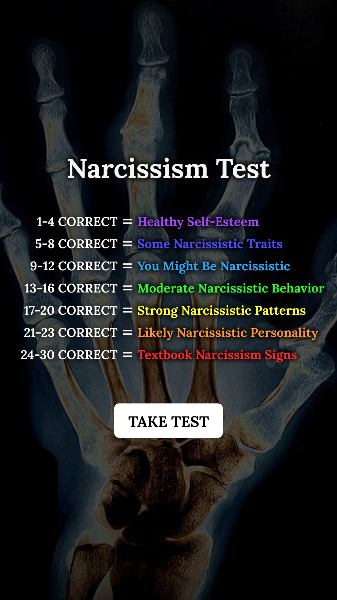 Personality Type Facebook ad