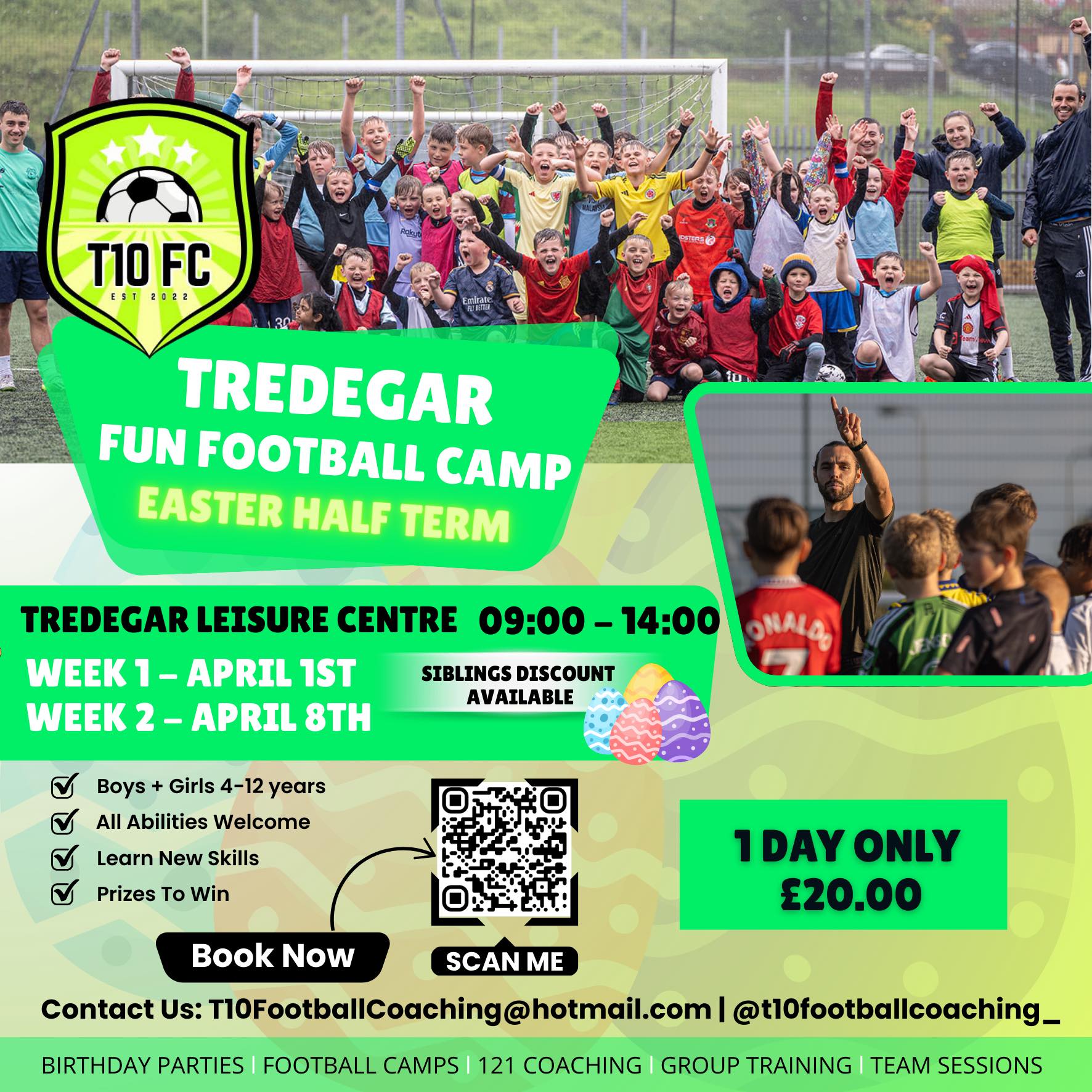 T10 Football Coaching Facebook ad