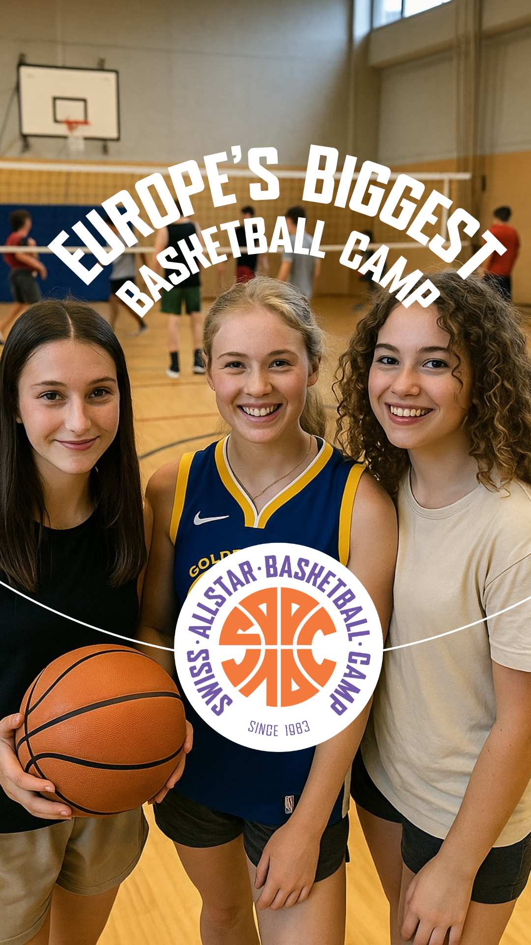Swiss Allstar Basketball Camp Facebook ad from Mar 22, 2026