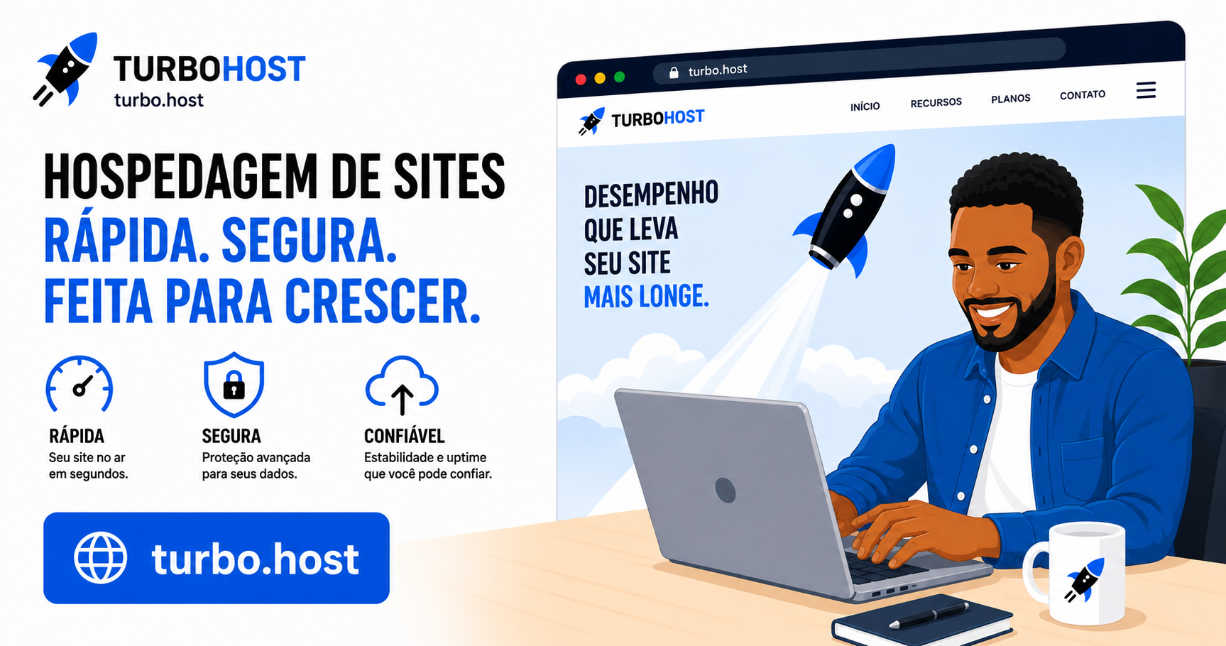 TurboHost Moçambique Facebook ad from Jul 5, 2026