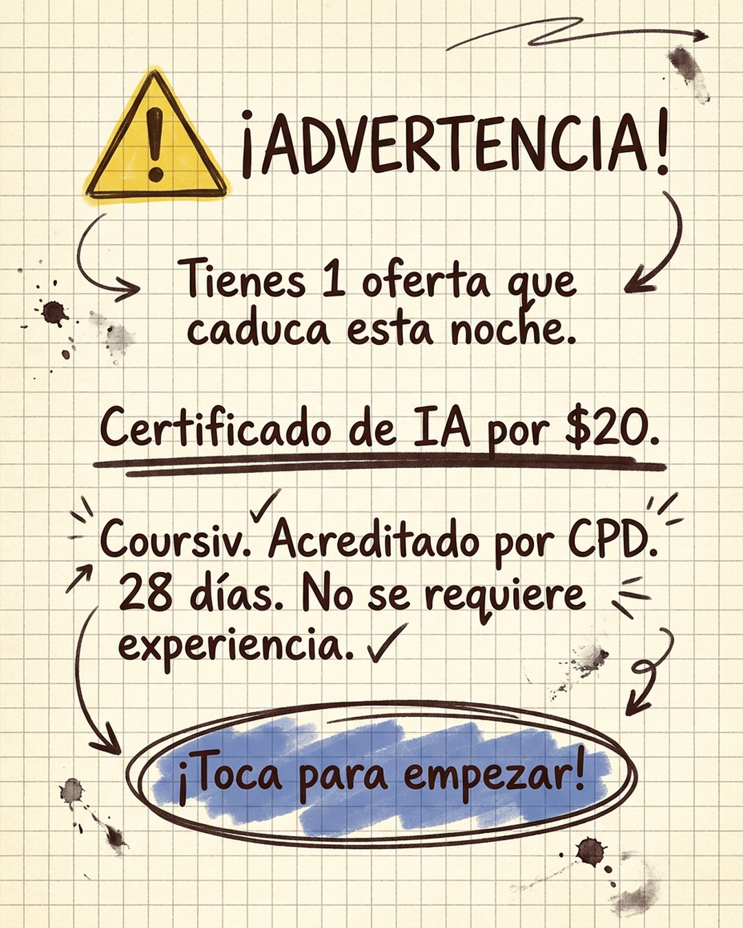 Daniel Park Facebook ad: ¡Empezar ahora!