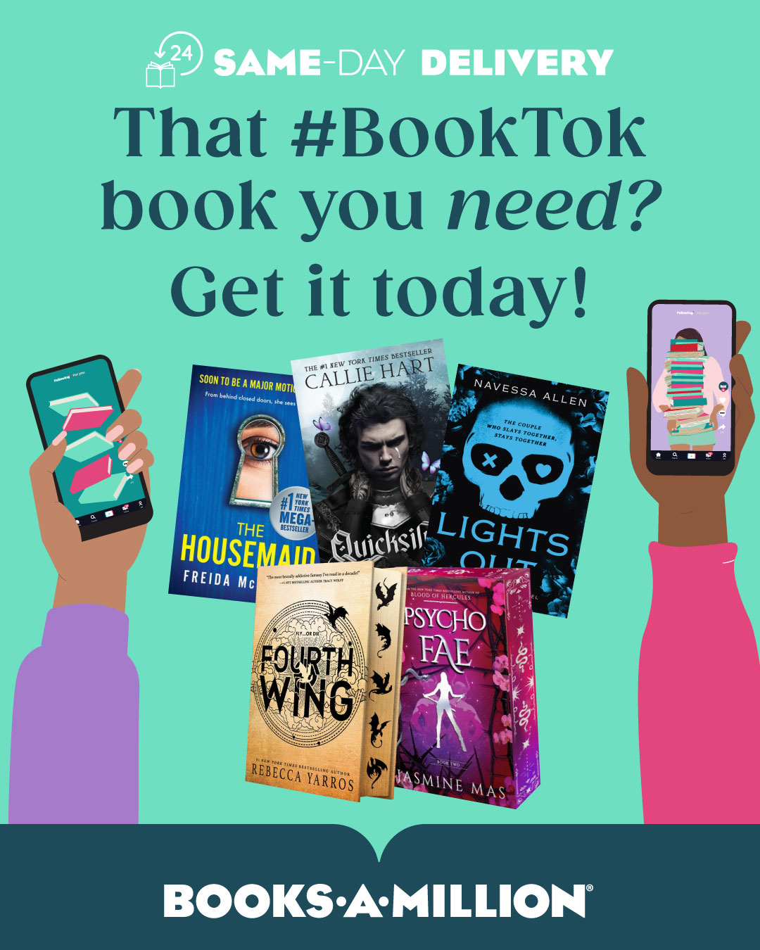 Books-A-Million Facebook ad: From Your #FYP to Your Door