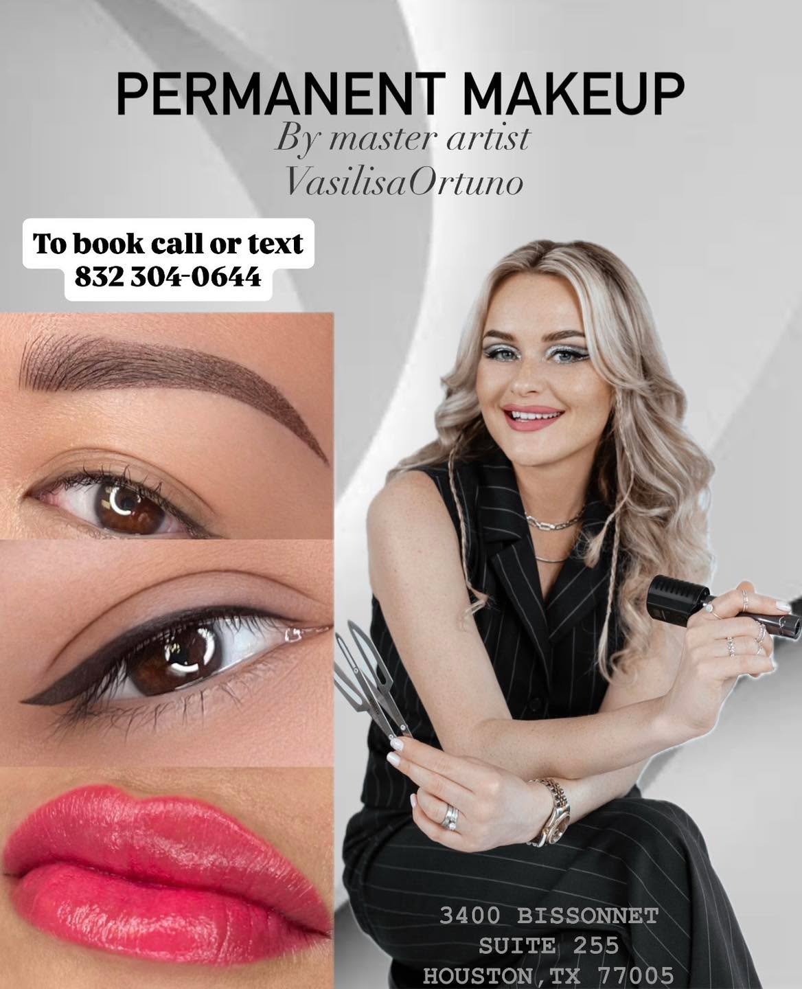 Vasilisa Permanent Makeup & Microblading Facebook ad: Are you tired of the daily makeup routine?