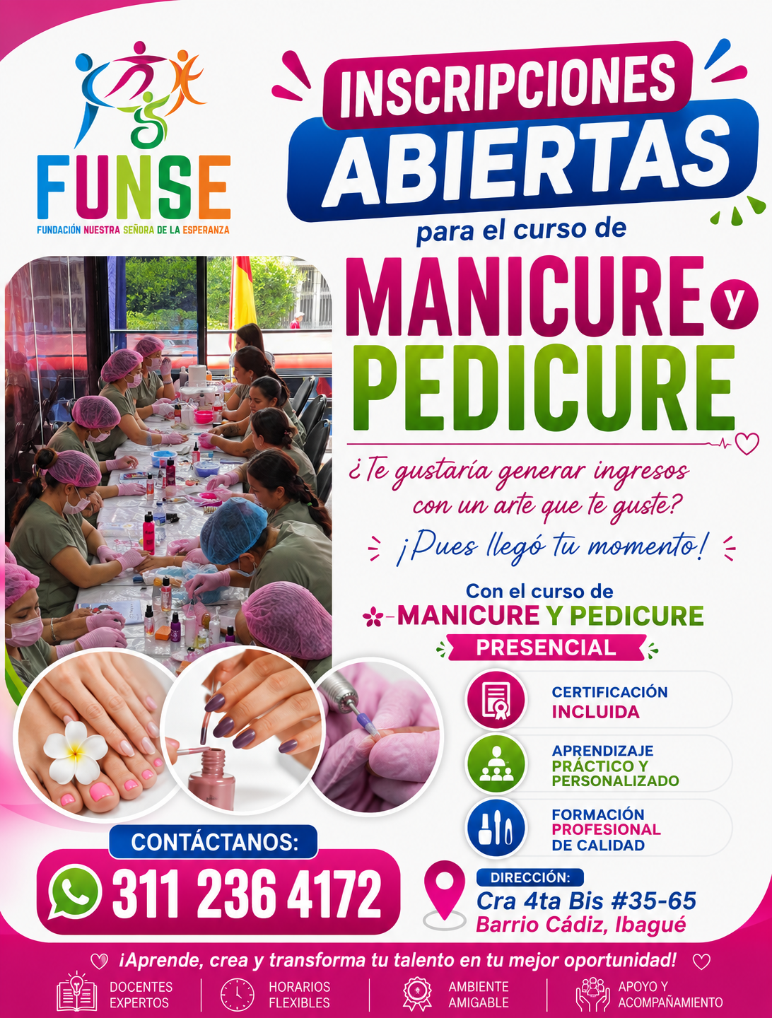 FUNSE - Fund. Nuestra Sra de la Esperanza Facebook ad: Capacítate en belleza