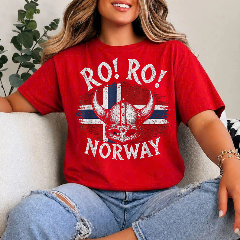 Norwegian Lifestyle Facebook ad: Norway Flag Shirts and Norwegian Flag with Ro!