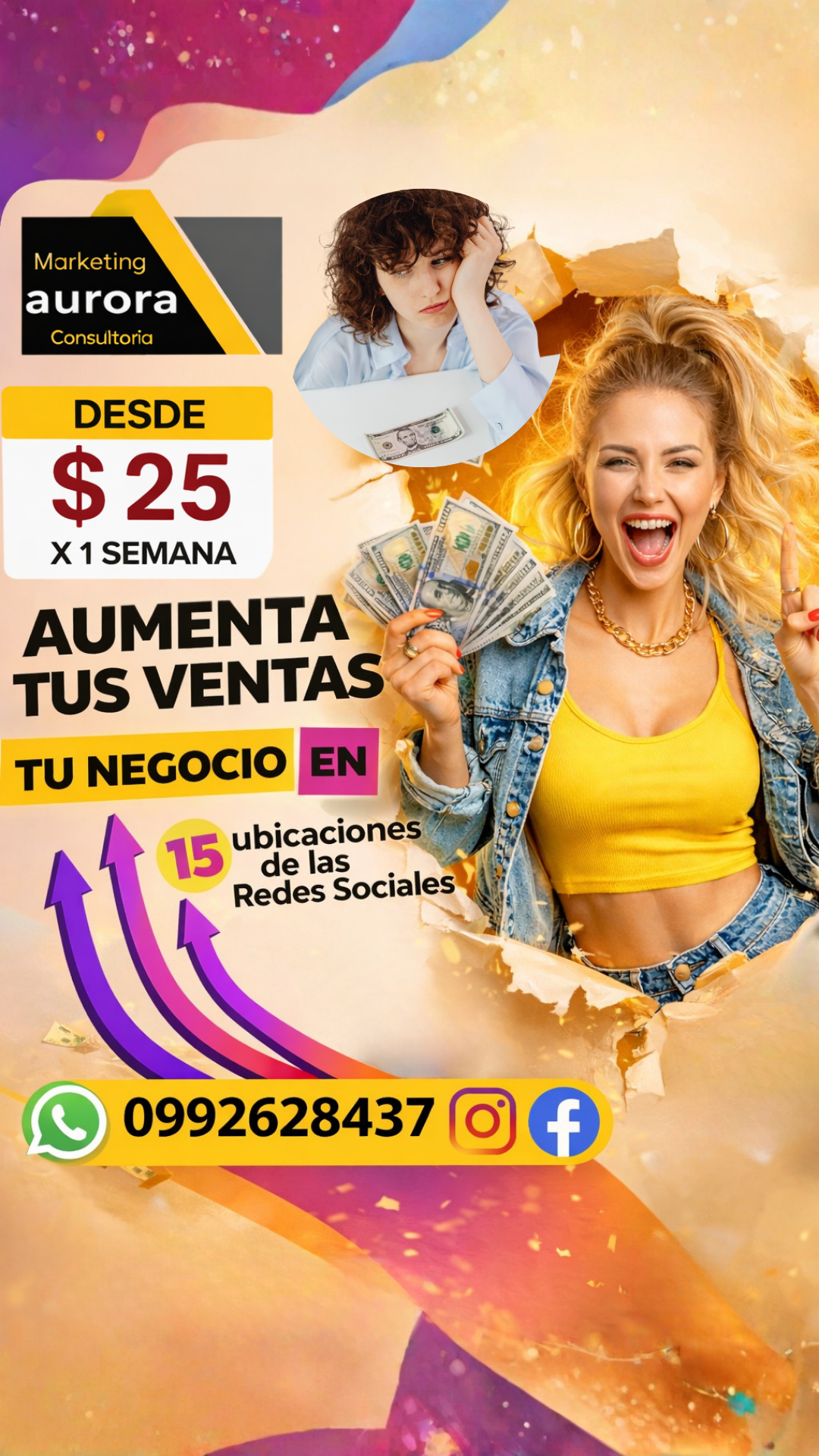 Consultoría Marketing Aurora Facebook ad from Mar 1, 2026