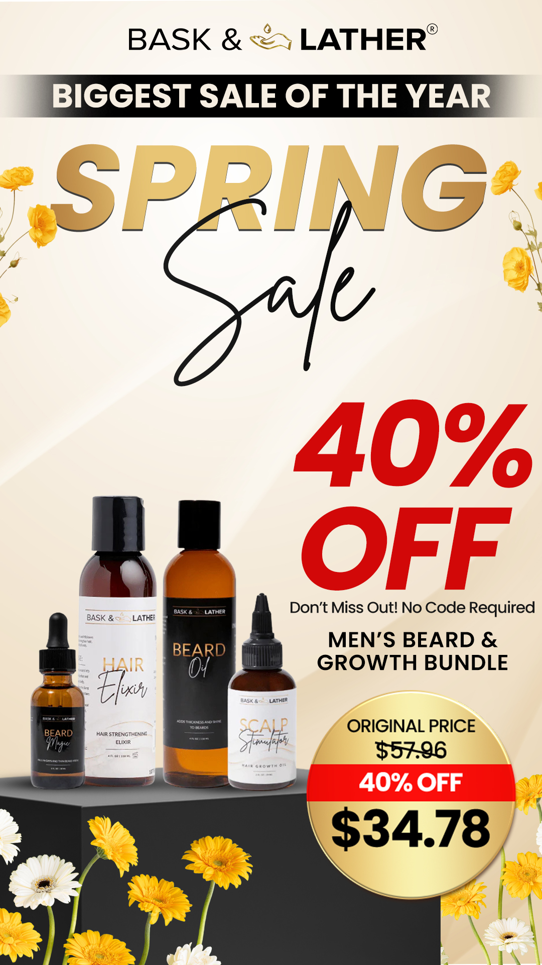 Bask & Lather Co Facebook ad