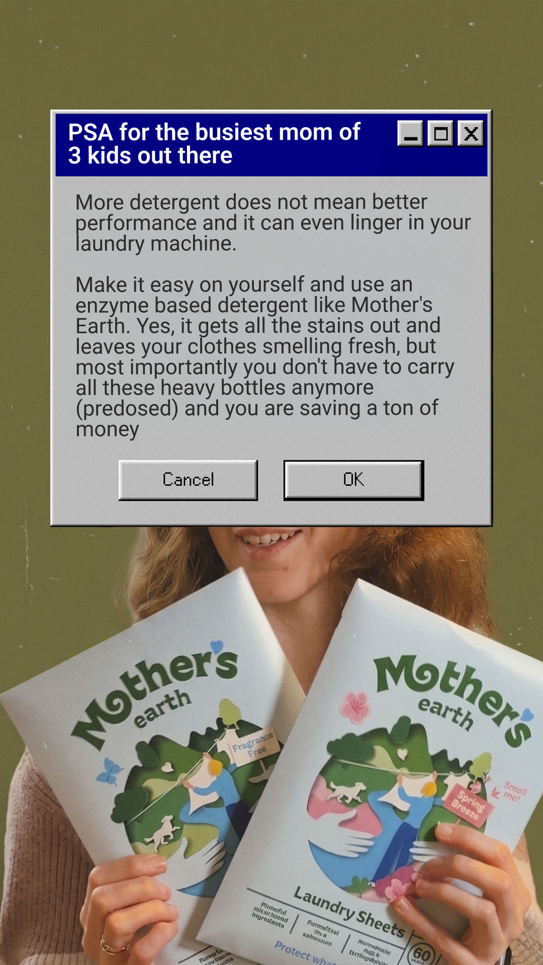 Mothers Earth Facebook ad