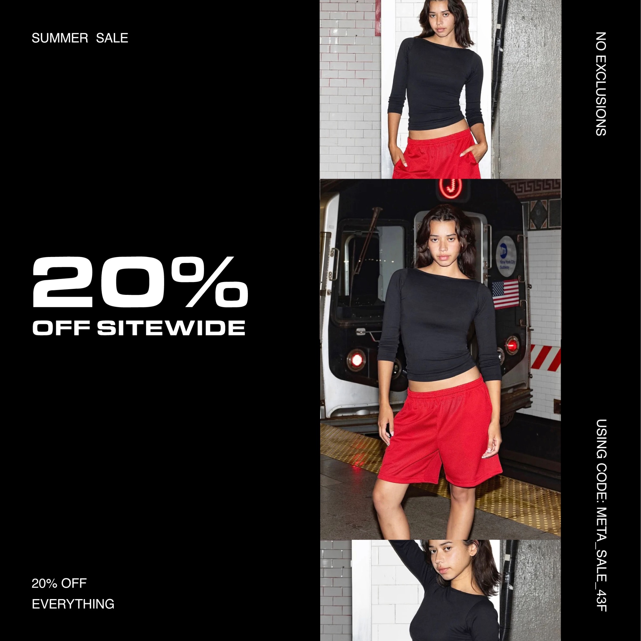 Los Angeles Apparel Facebook ad