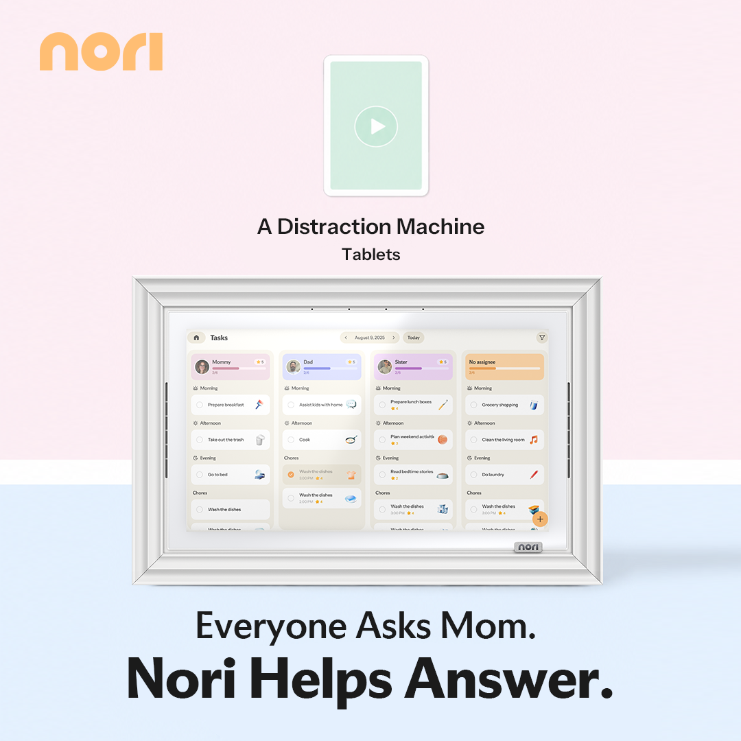 Nori Family Hub Facebook ad: Meet Nori: AI-Powered Family Hub