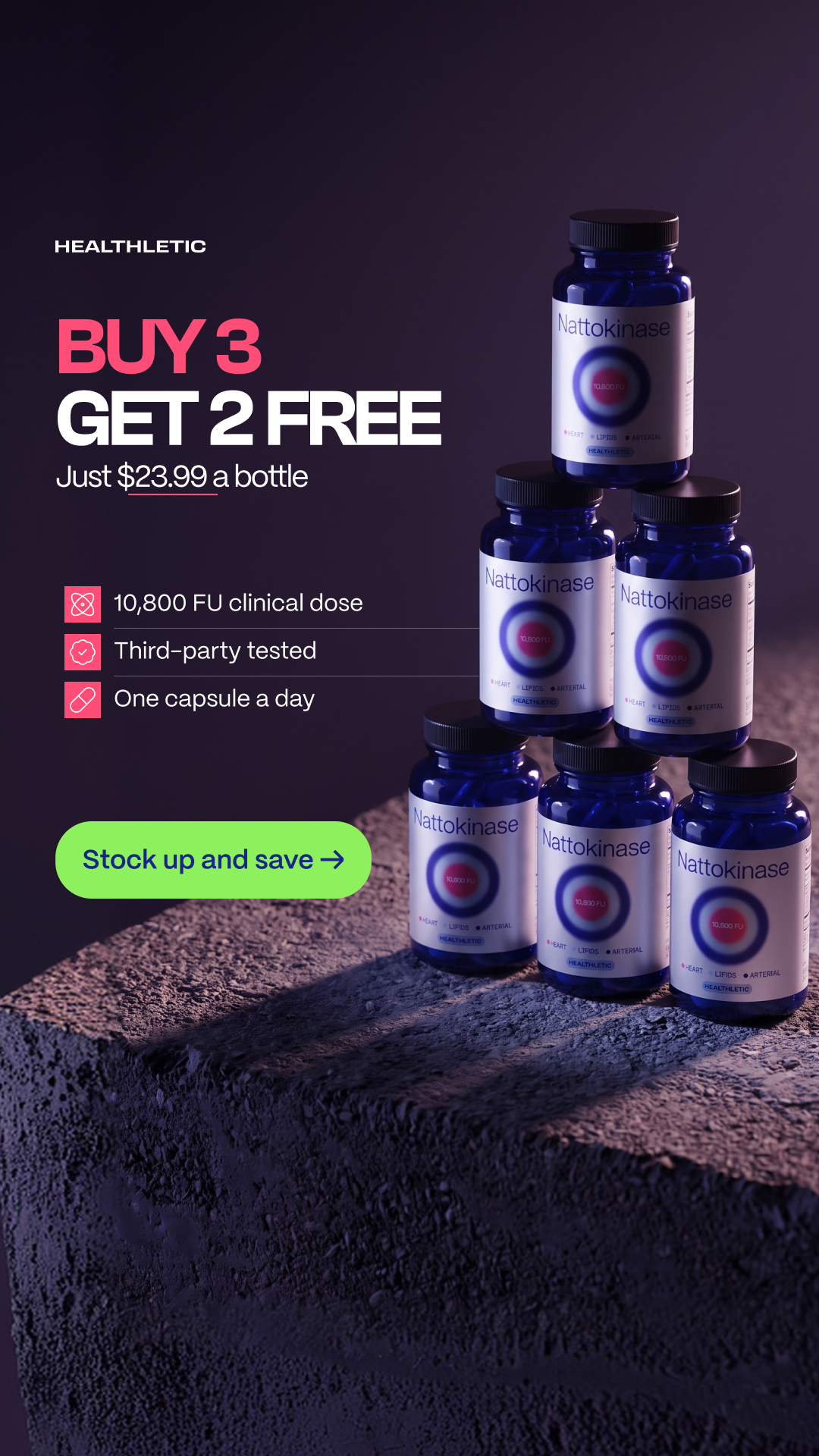 Healthletic Facebook ad