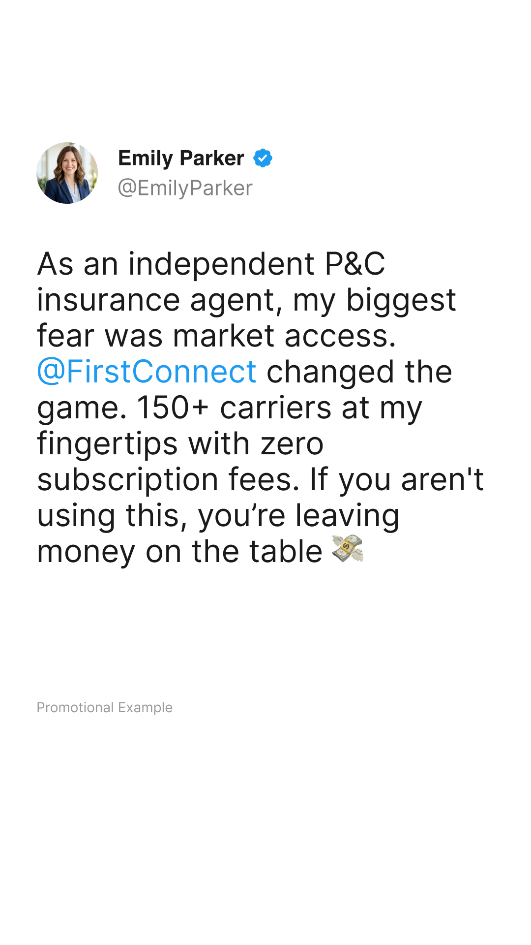 First Connect Facebook ad