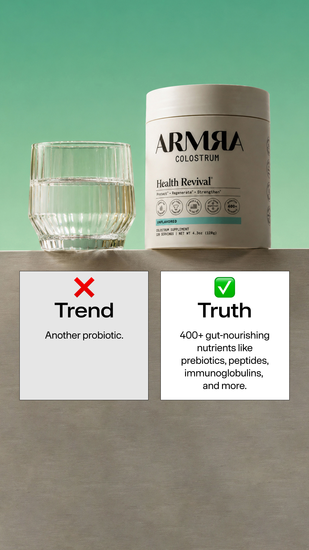ARMRA Facebook ad