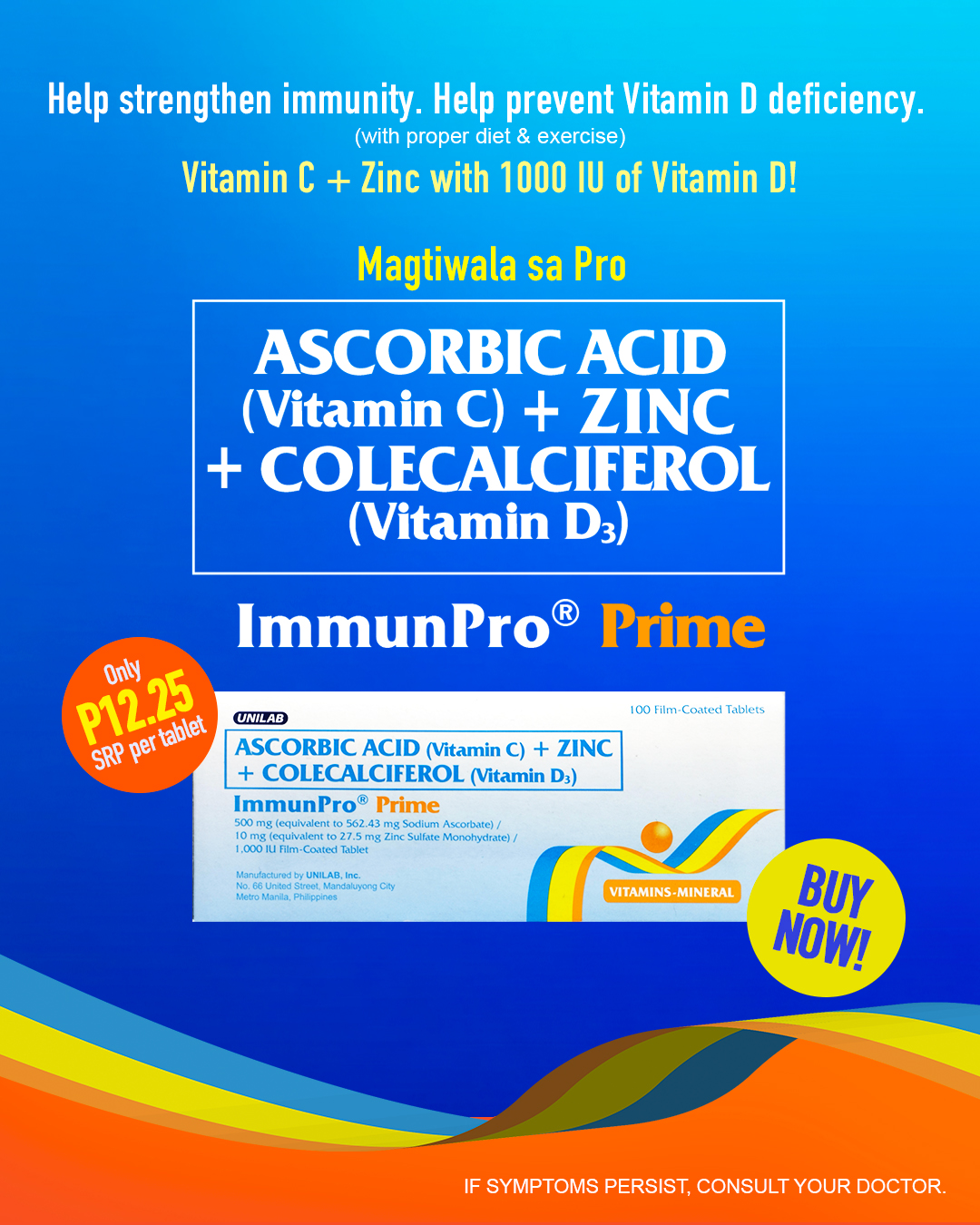 ImmunPro Facebook ad: Magtiwala sa Pro. ImmunPro.