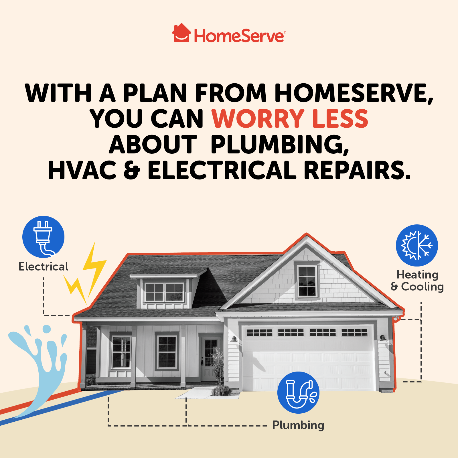 HomeServe USA Facebook ad