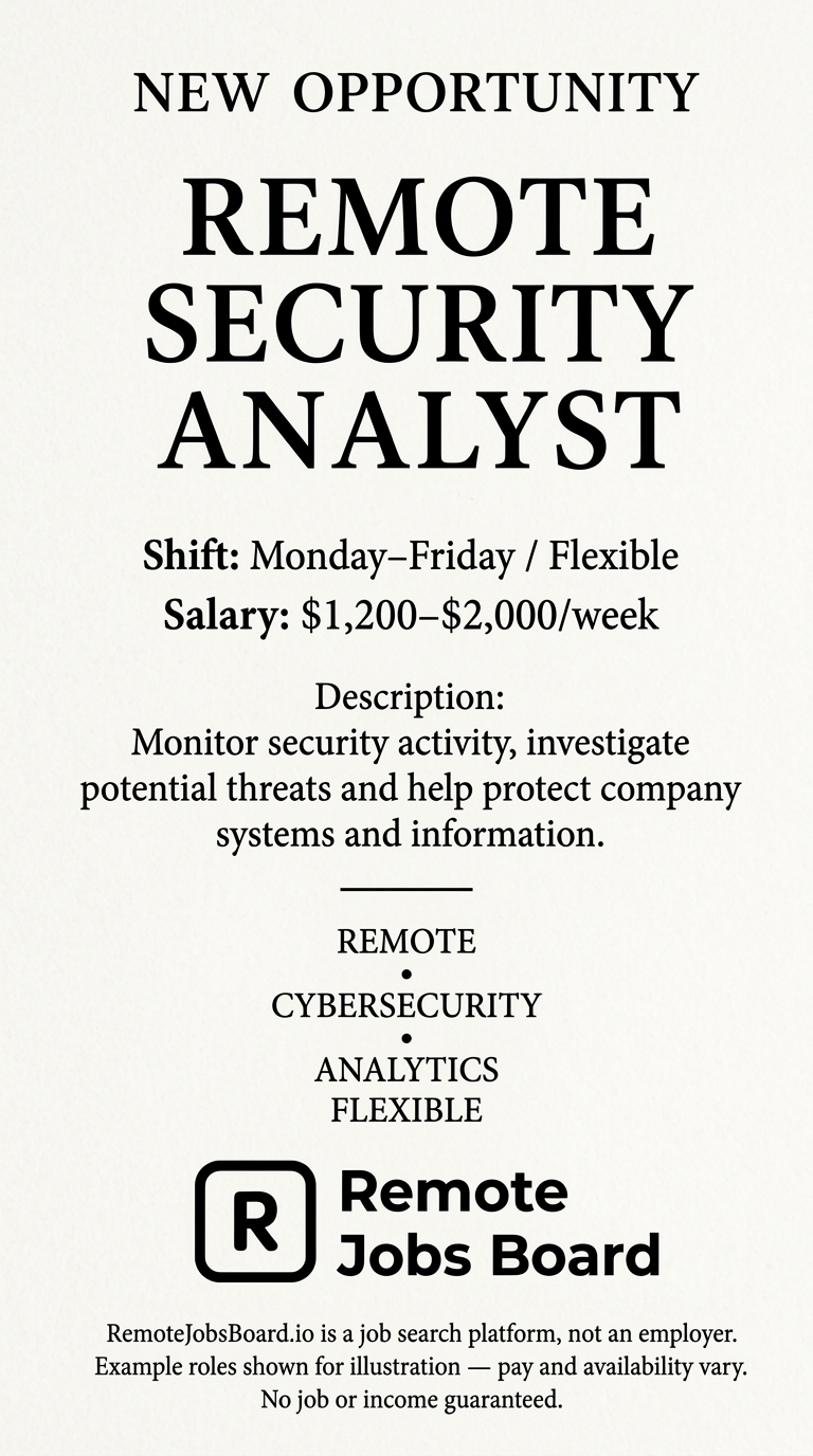Remote Jobs Board - Work From Anywhere Facebook ad