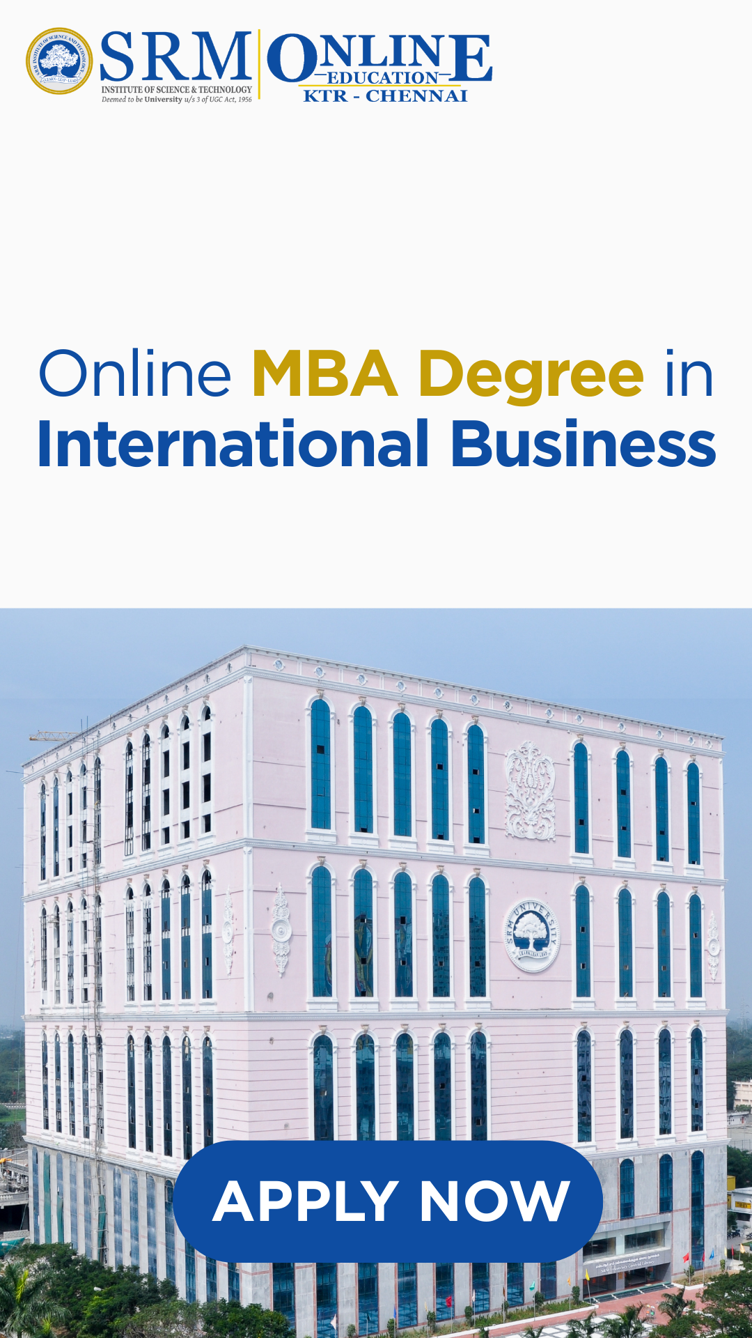 SRM Online Education Facebook ad