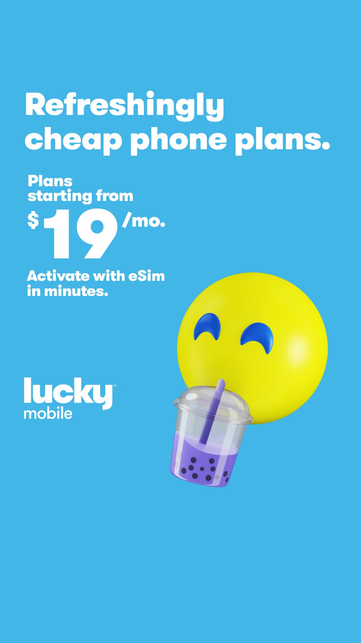 Lucky Mobile Canada Facebook ad from Apr 1, 2026