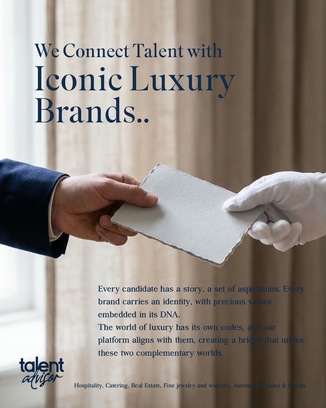 talent_advisor Facebook ad: Every candidate has a story, a set of…