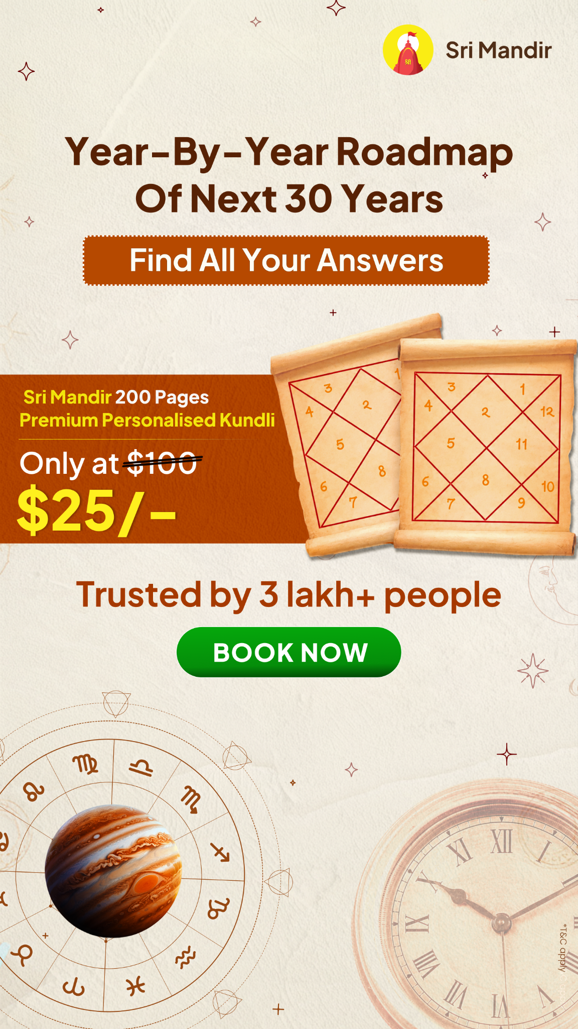 Kundli Guide by Sri Mandir Facebook ad