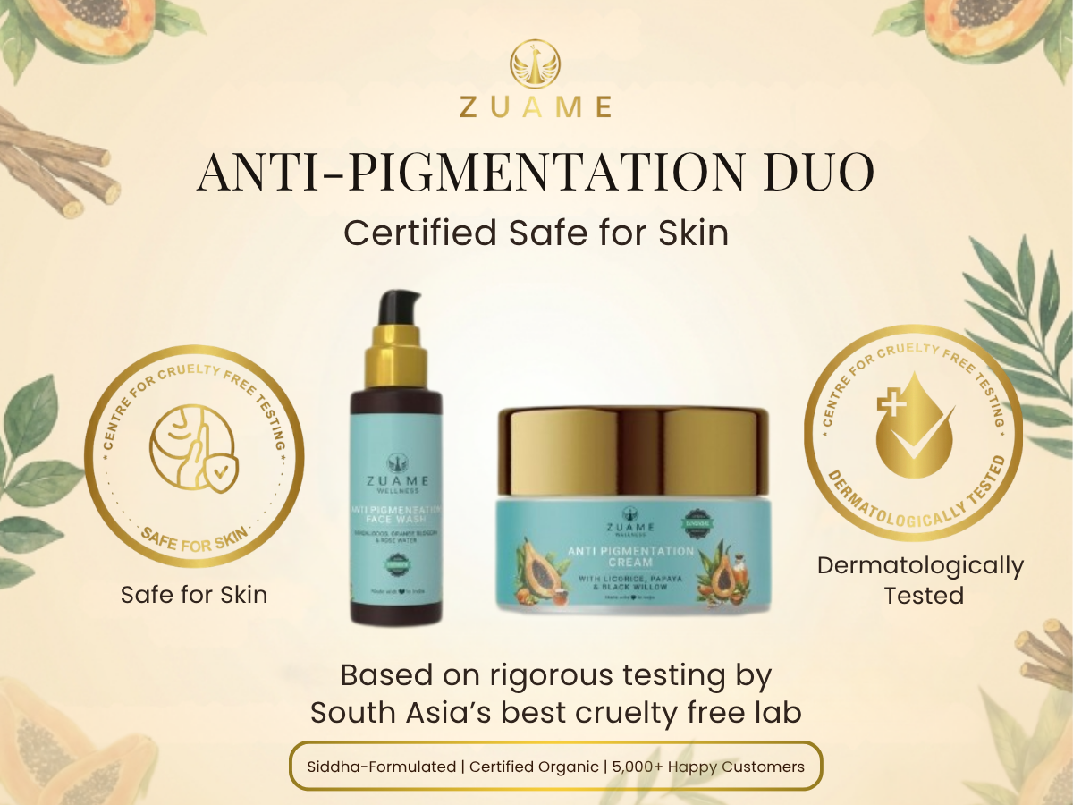 Zuame Wellness Facebook ad: Certified Safe. Dermatologically Tested. Now at Beauty…