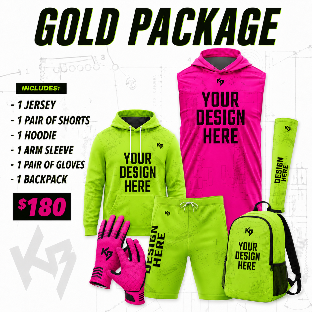 KitBeast Sports Apparel Facebook ad: Looking for fully custom flag football uniforms &…