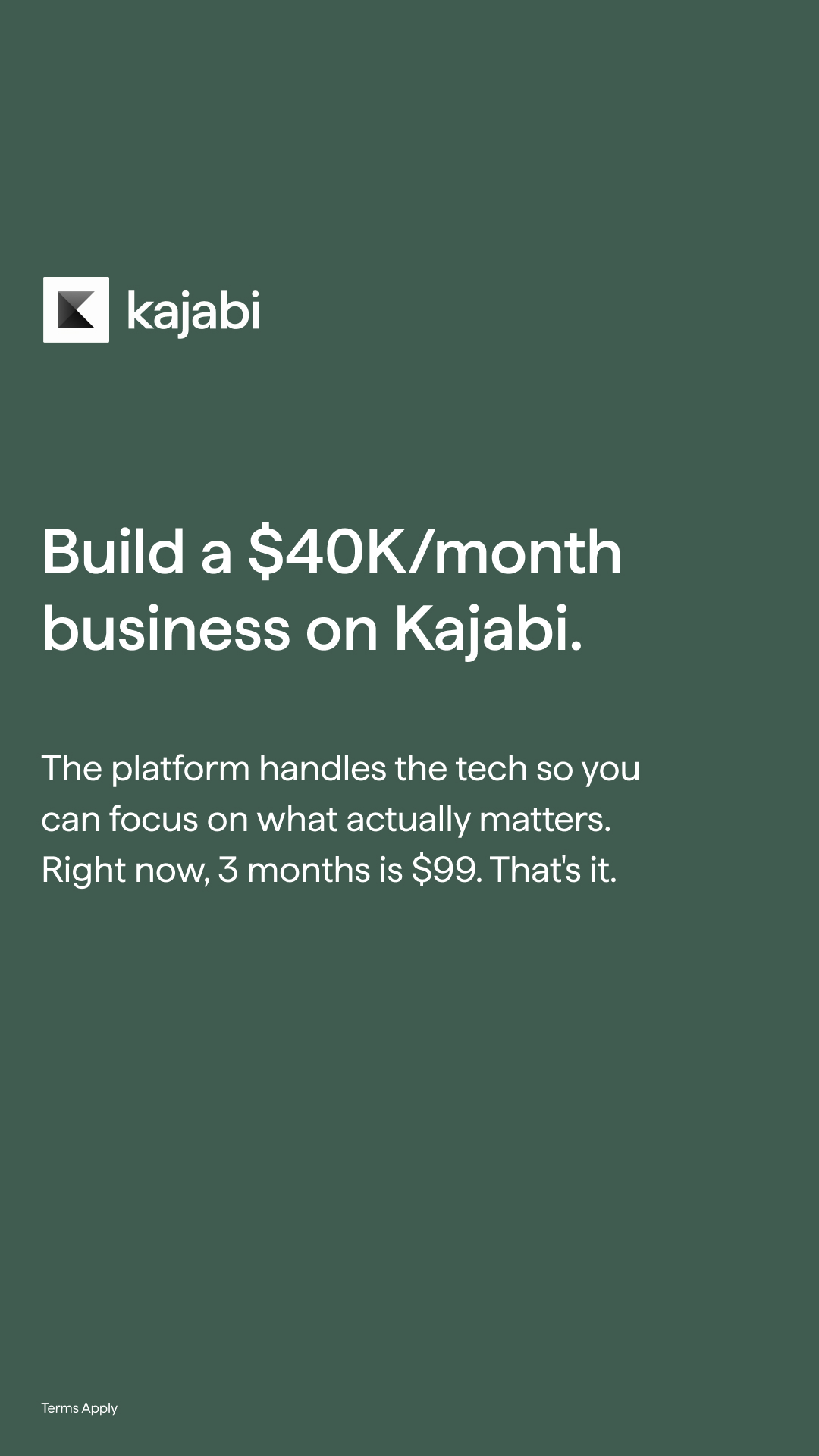 Kajabi Facebook ad