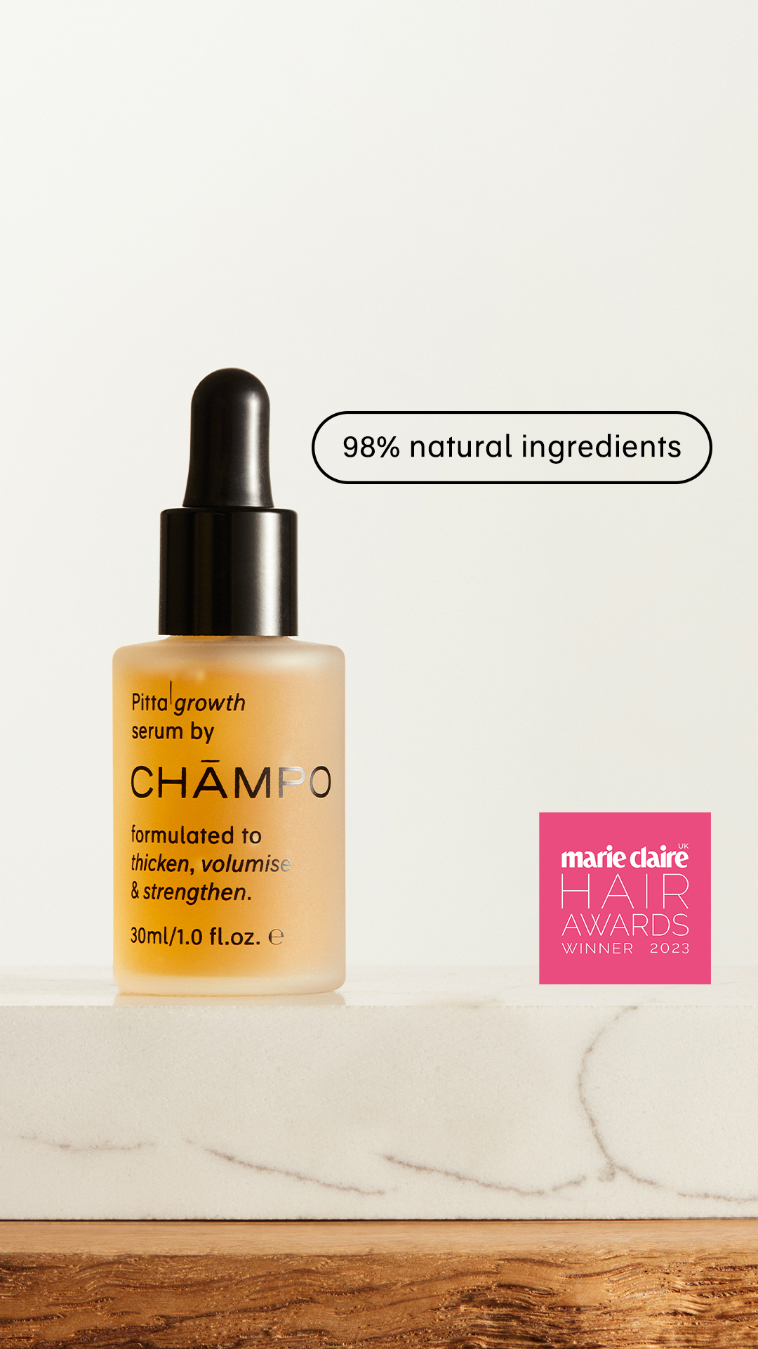 Chāmpo Haircare Facebook ad