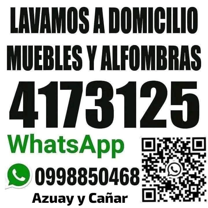 Limpieza de Muebles y Alfombras en Cuenca, Azuay Ec. Facebook ad: SERVICIO DE LIMPIEZA Y DESINFECCIÓN A DOMICILIO